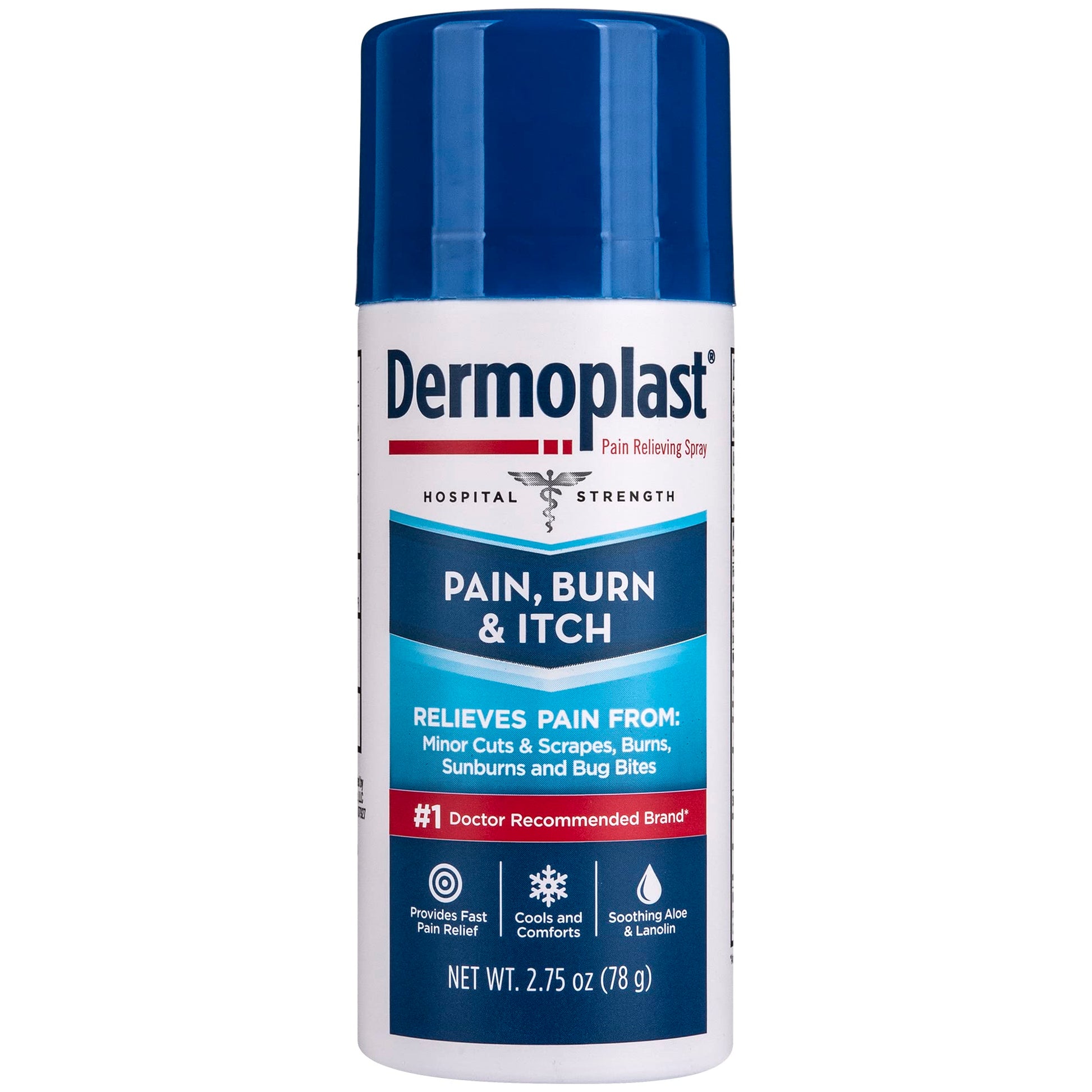 Dermoplast Pain, Burn & Itch Relief Spray for Minor Cuts, Burns and Bug Bites, 2.75 Oz (Packaging May Vary) Dermoplast buy supplements canada