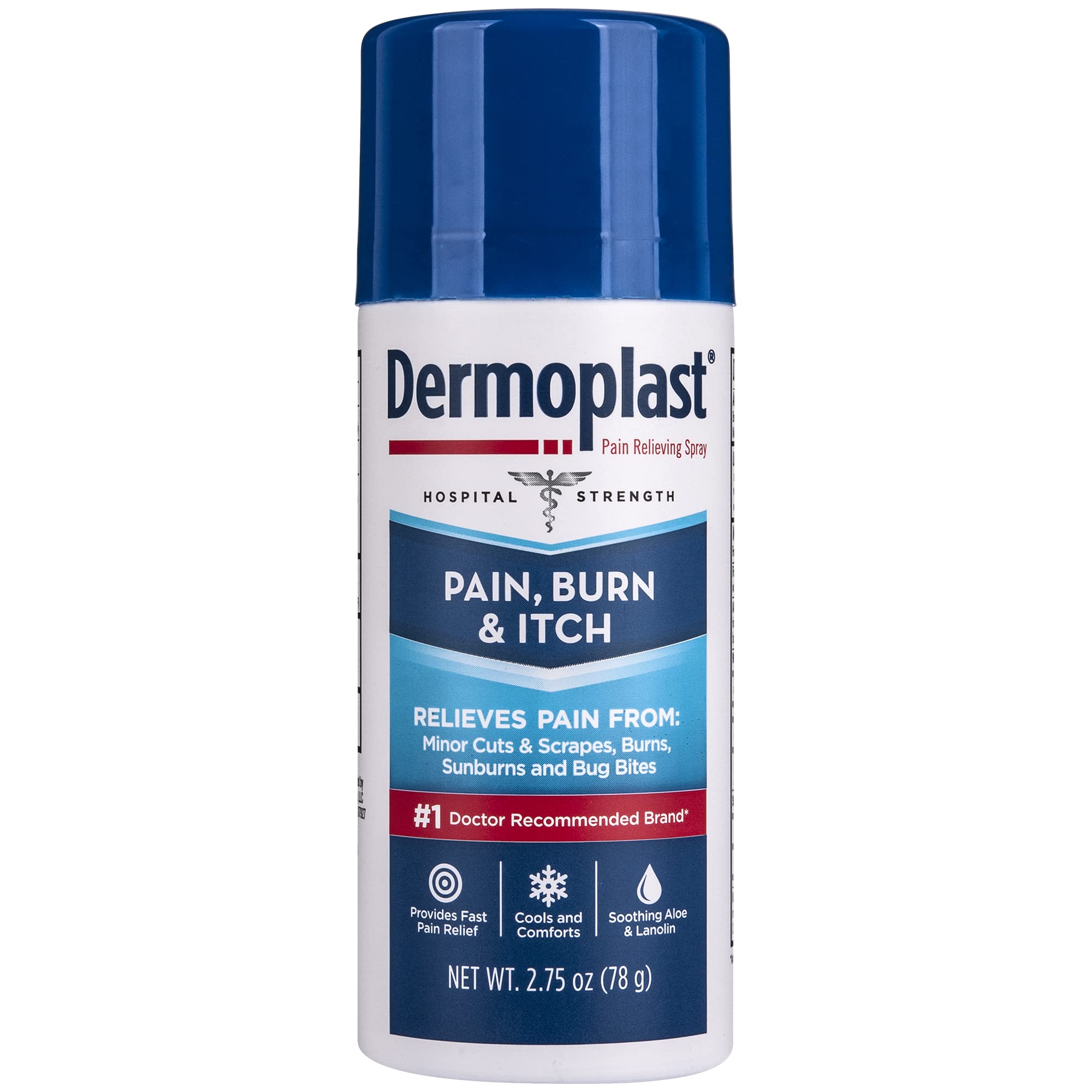 Dermoplast Pain, Burn & Itch Relief Spray for Minor Cuts, Burns and Bug Bites, 2.75 Oz (Packaging May Vary) Dermoplast buy supplements canada