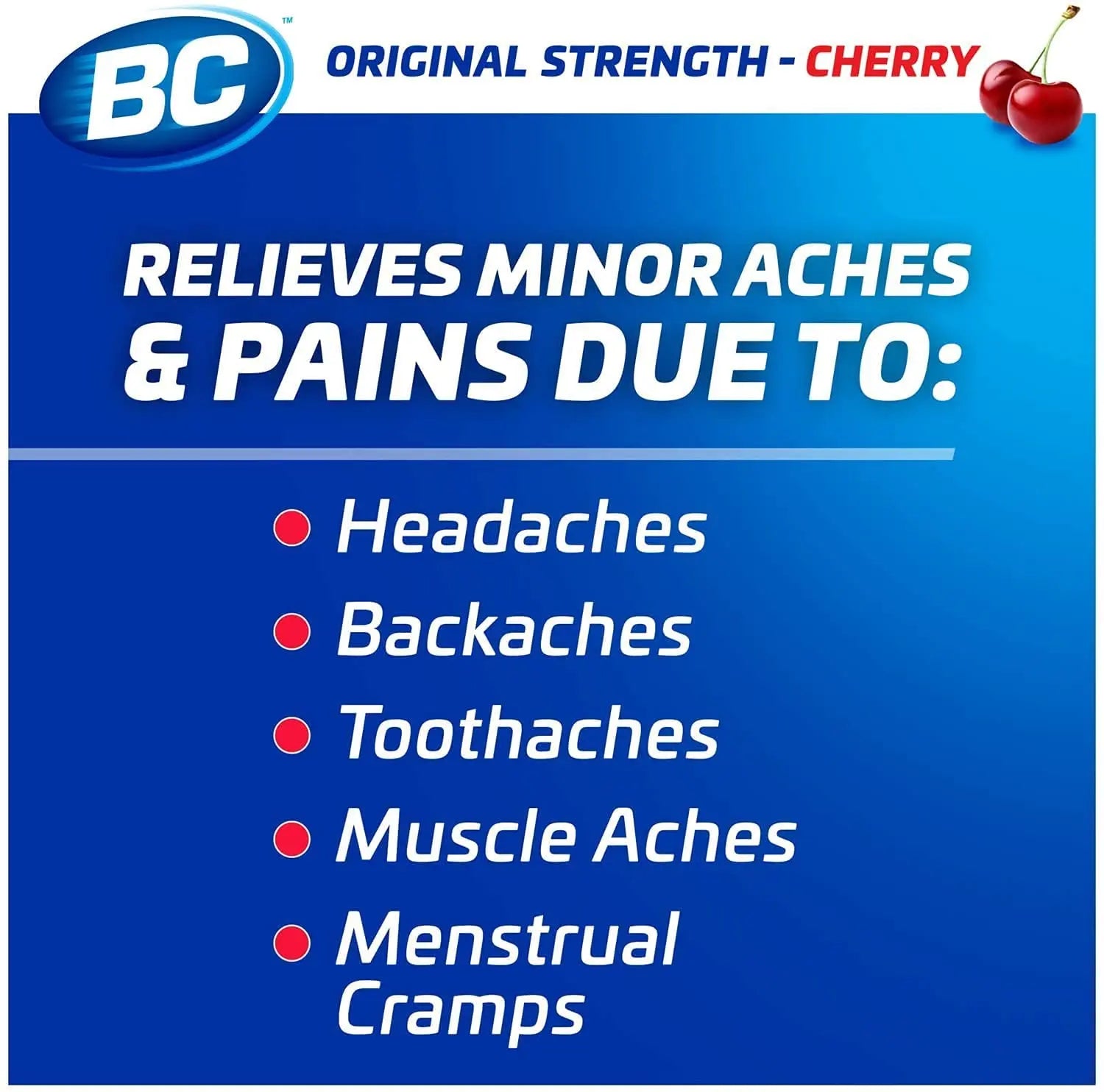 BC Powder Pain Reliever, Cherry Flavor Aspirin Dissolve Packs, 24 Count Powder Packets (6 Pack) BC buy supplements canada