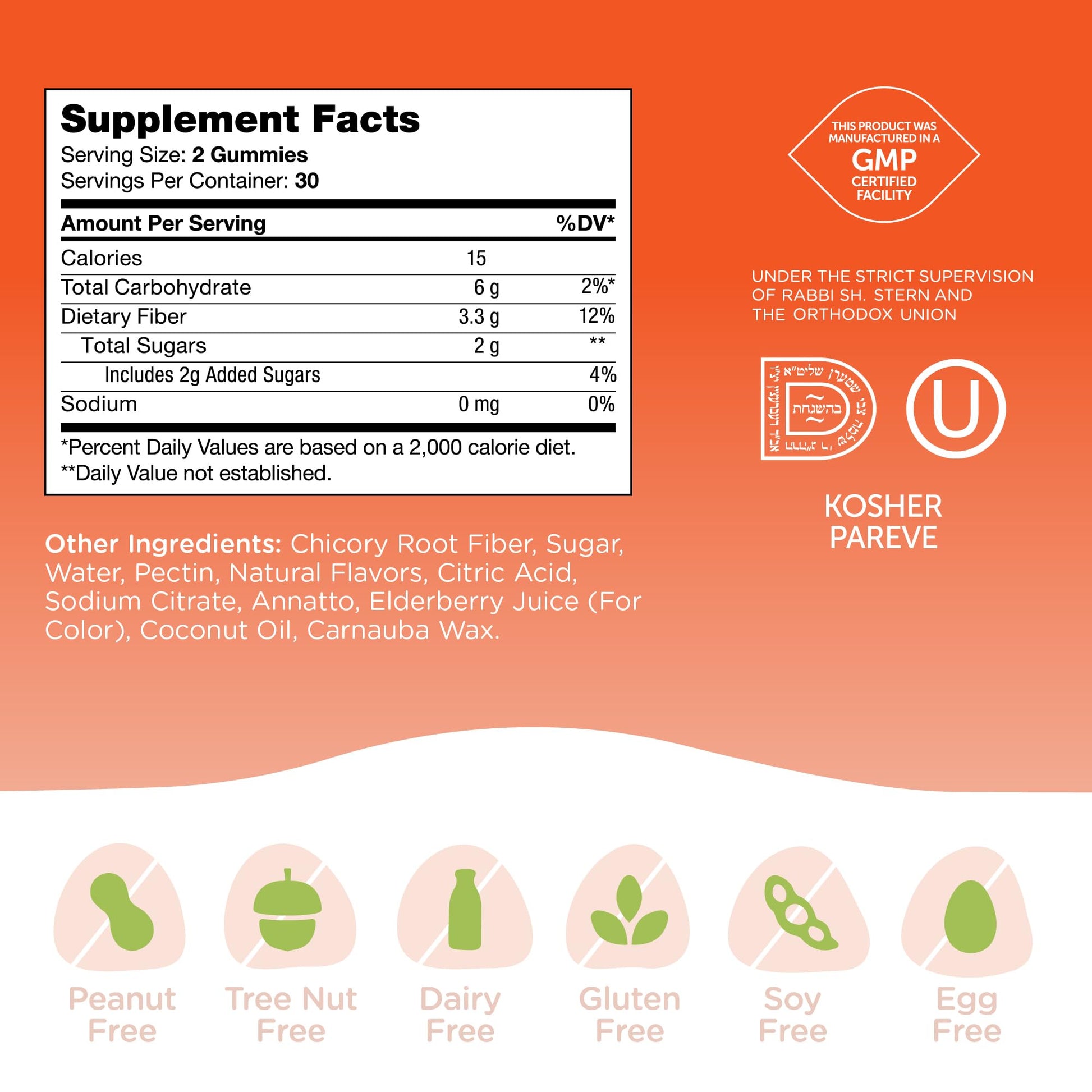 Zahler Chapter One Fiber Gummies - Soluble Fiber for Digestive Health Support - Flavored Gummies for Kids - Natural Chicory Root - Kosher, Dairy-Free, Zahler buy supplements canada