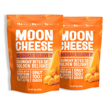 Moon Cheese Cheddar Believe It, 10 Ounce, 2-Pack, Crunchy, Protein-Rich Cheese Snack, Keto Friendly, 100% Real Cheese Moon Cheese buy supplements canada