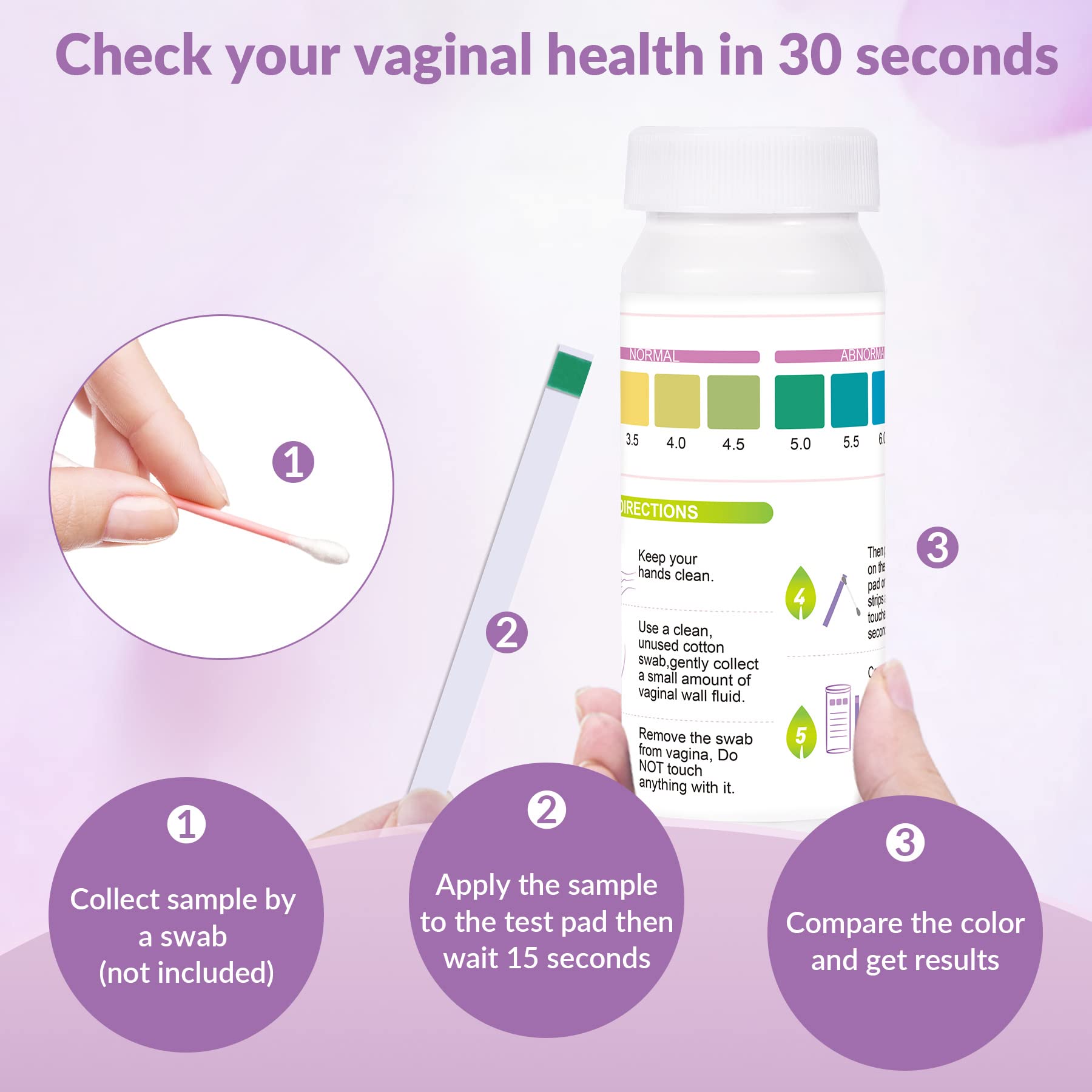 Yeast Infection Test for Women, 50 Count Vaginal pH Test Strips, BV Test Kit at Home SaySummer buy supplements canada