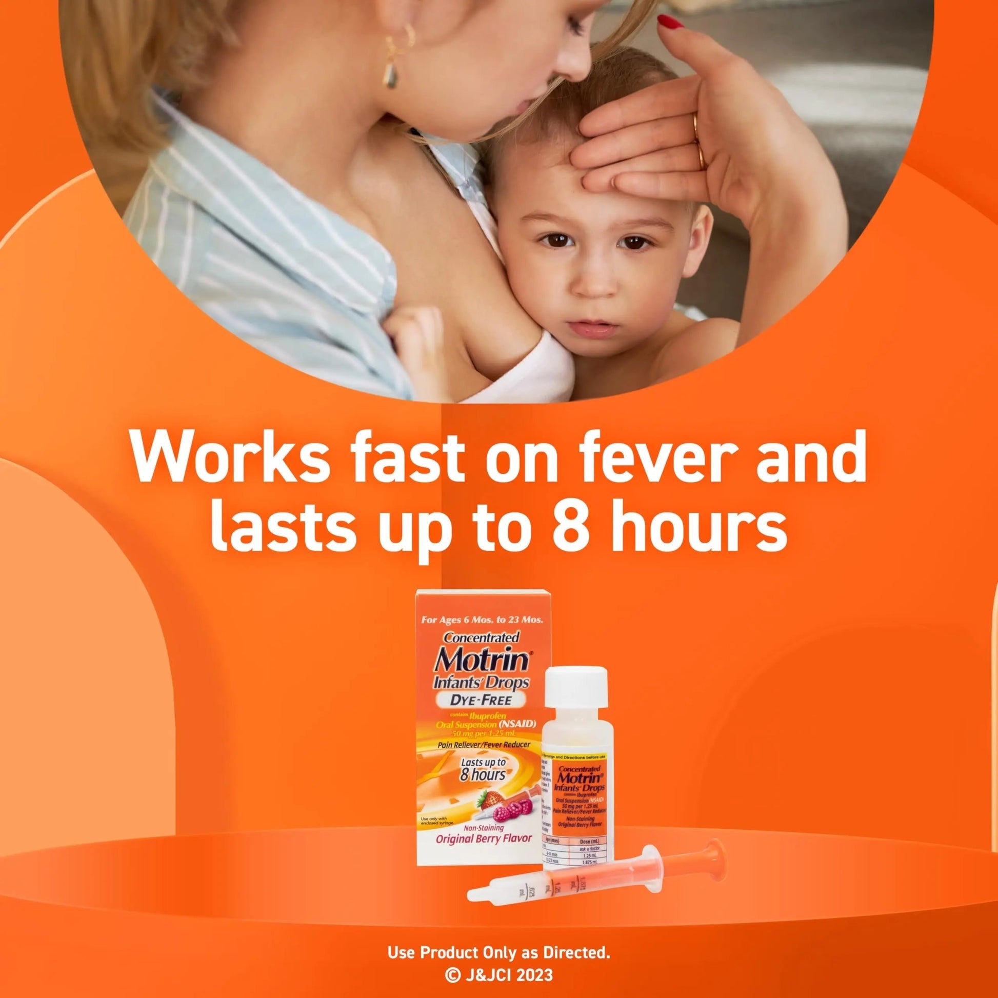 Motrin Infants Infant Ibuprofen Oral Suspension Concentrated Drops, NSAID Fever Reducer & Pain Reliever for Babies, Dye Free, Alcohol-Free, Berry Flavor, Includes Enclosed Syringe, 1 fl. oz Infants' Motrin buy supplements canada