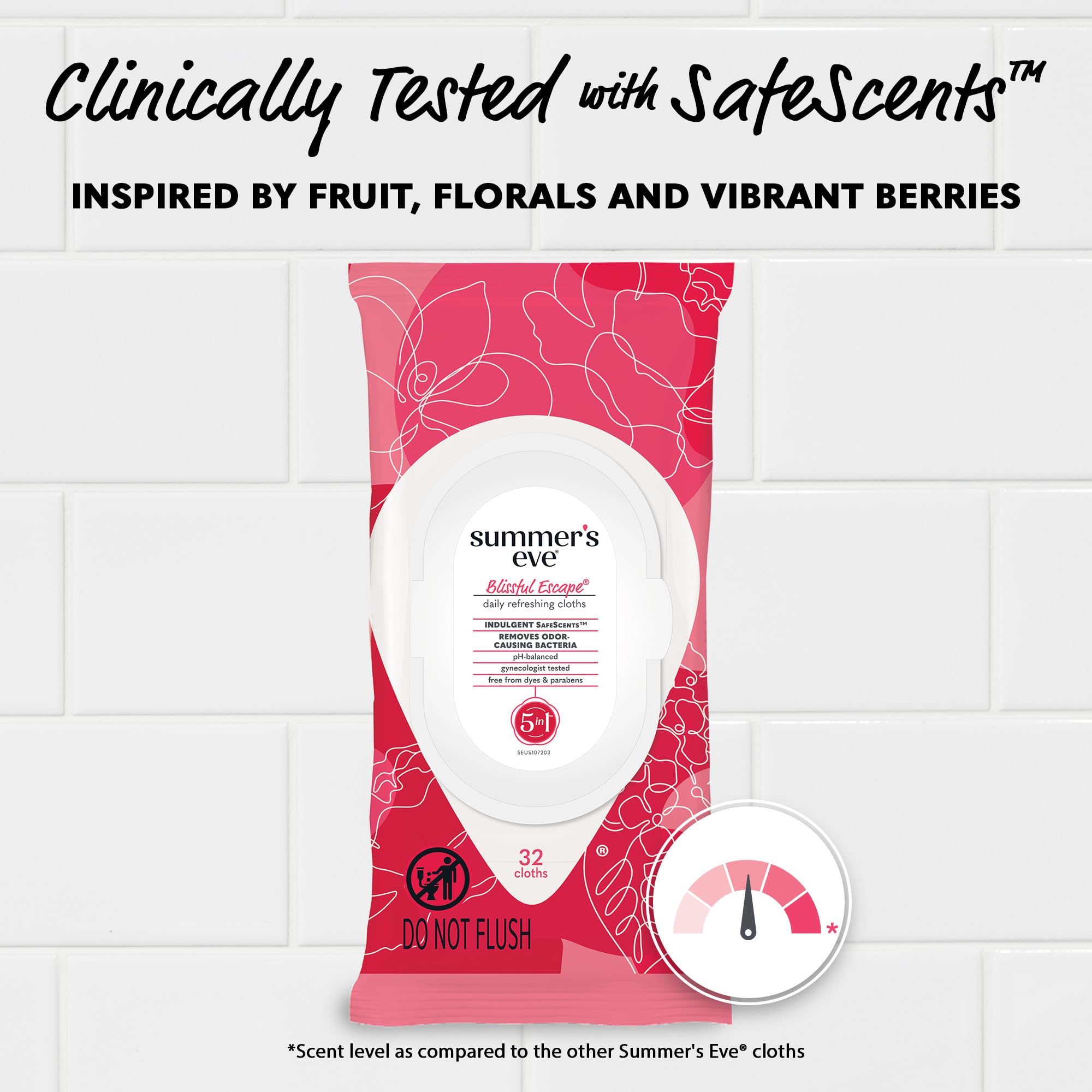 Summer's Eve Blissful Escape Daily Refreshing Feminine Wipes, Removes Odor, pH balanced, 32 Count Summer's Eve buy supplements canada