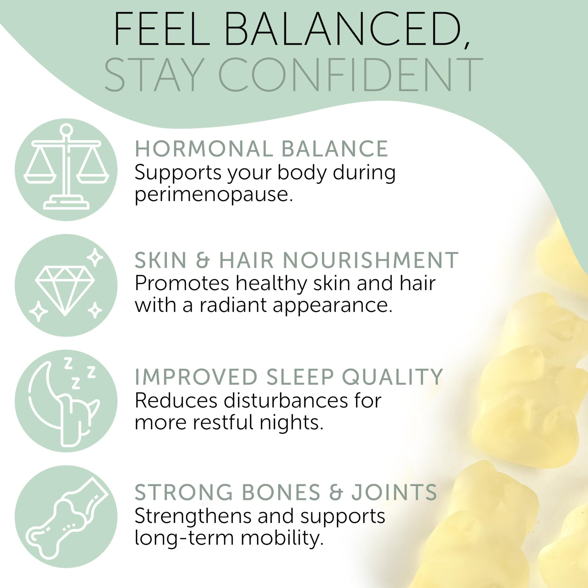 Perimenopause Supplements Women | Premenopausal Gummy Vitamins | Relief for Hormonal Balance & Mood Swings | Supports Menstrual Cycle Regulation | 60 Vegan Gummies Terramed Just Think Comfort buy supplements canada