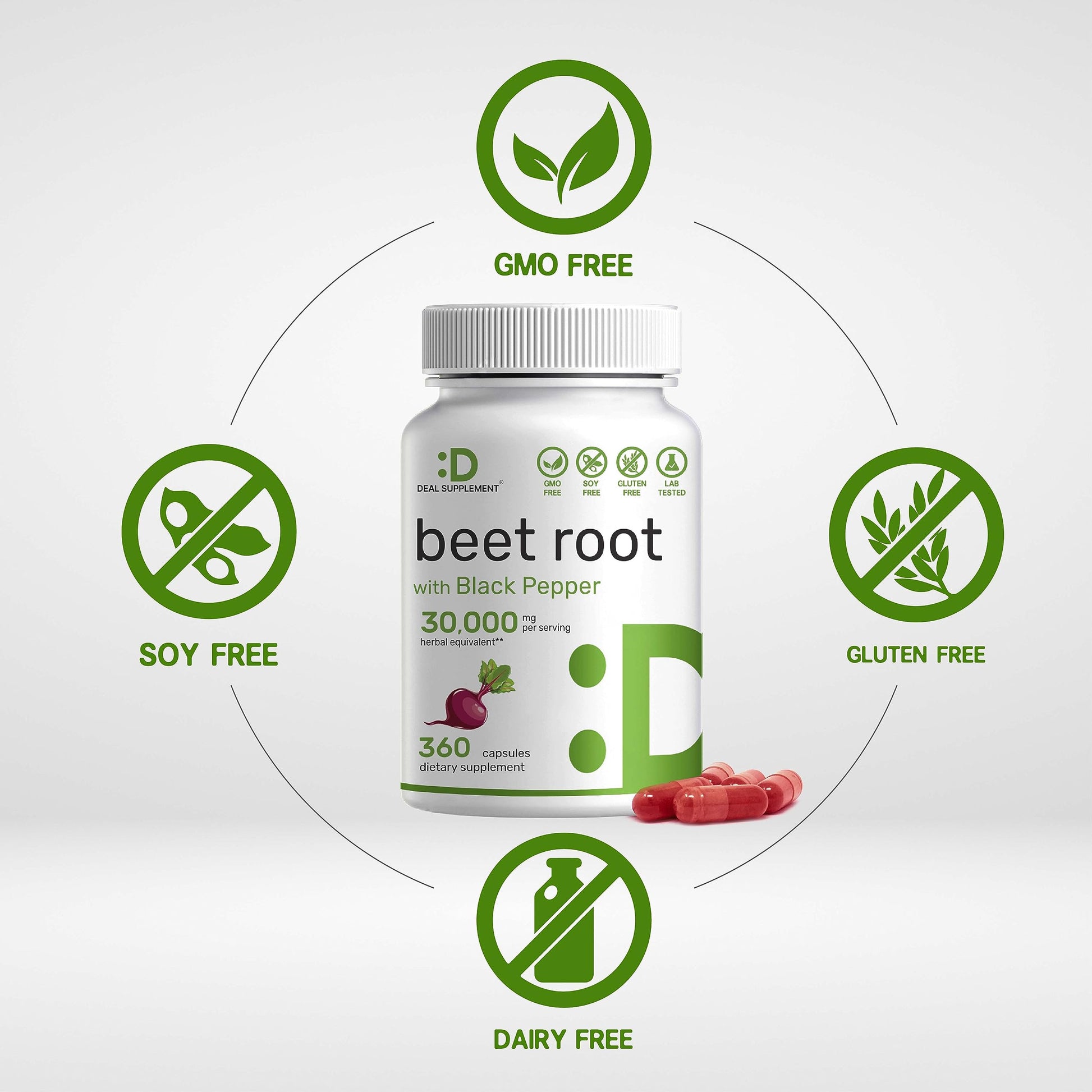 Beet Root Capsules 30000mg Per Serving, 360 Count, with Black Pepper Extract – Enhanced DEAL SUPPLEMENT buy supplements canada