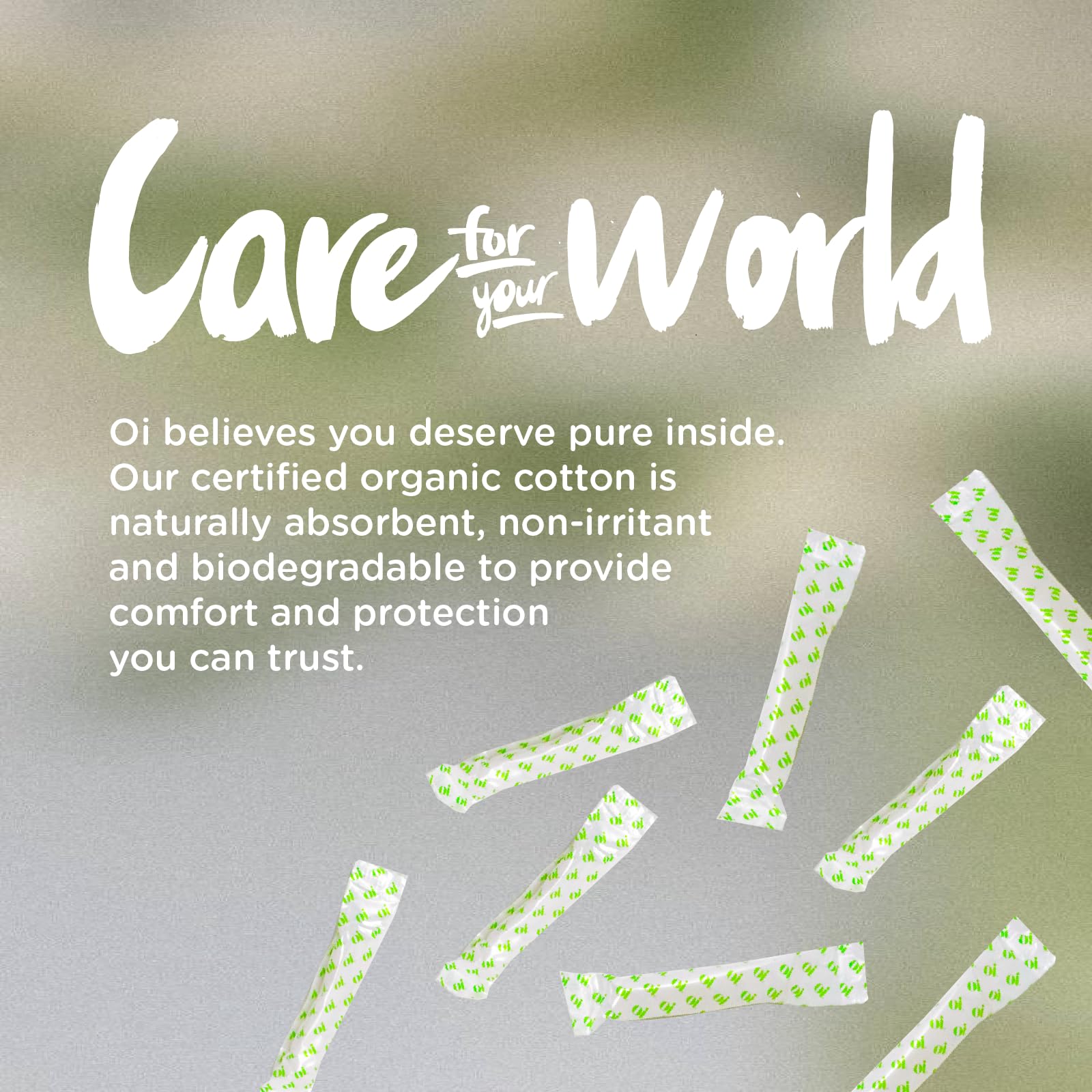 Oi | Organic Initiative - Tampons | Regular/Super Absorbency | Organic Cotton, Unscented oi buy supplements canada