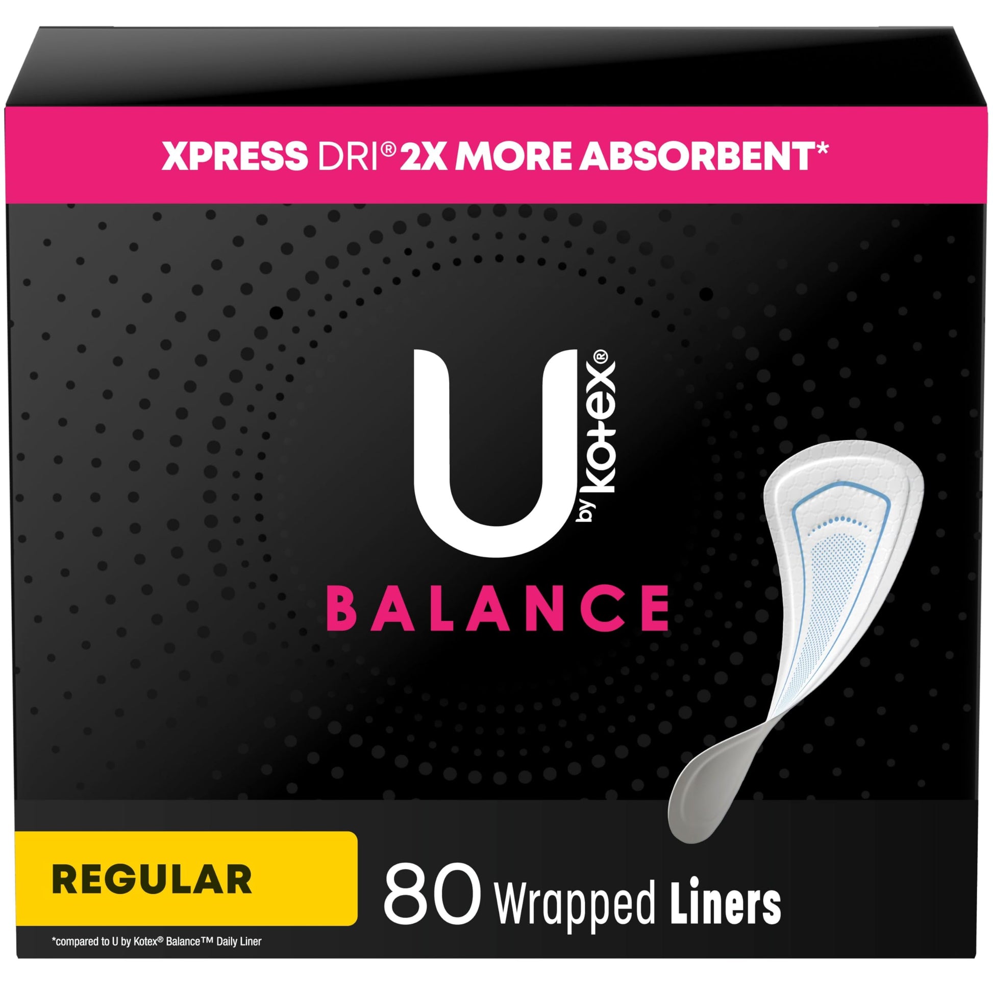 U by Kotex Balance Wrapped Panty Liners, Regular Length, 80 Count (Packaging May Vary) U by Kotex buy supplements canada