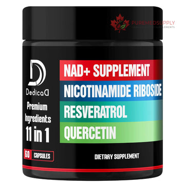 DEDICAD 11in1 NAD Supplement with Nicotinamide Riboside, Quercetin, Resveratrol and 8 More - 2 Month Supply DEDICAD buy supplements canada