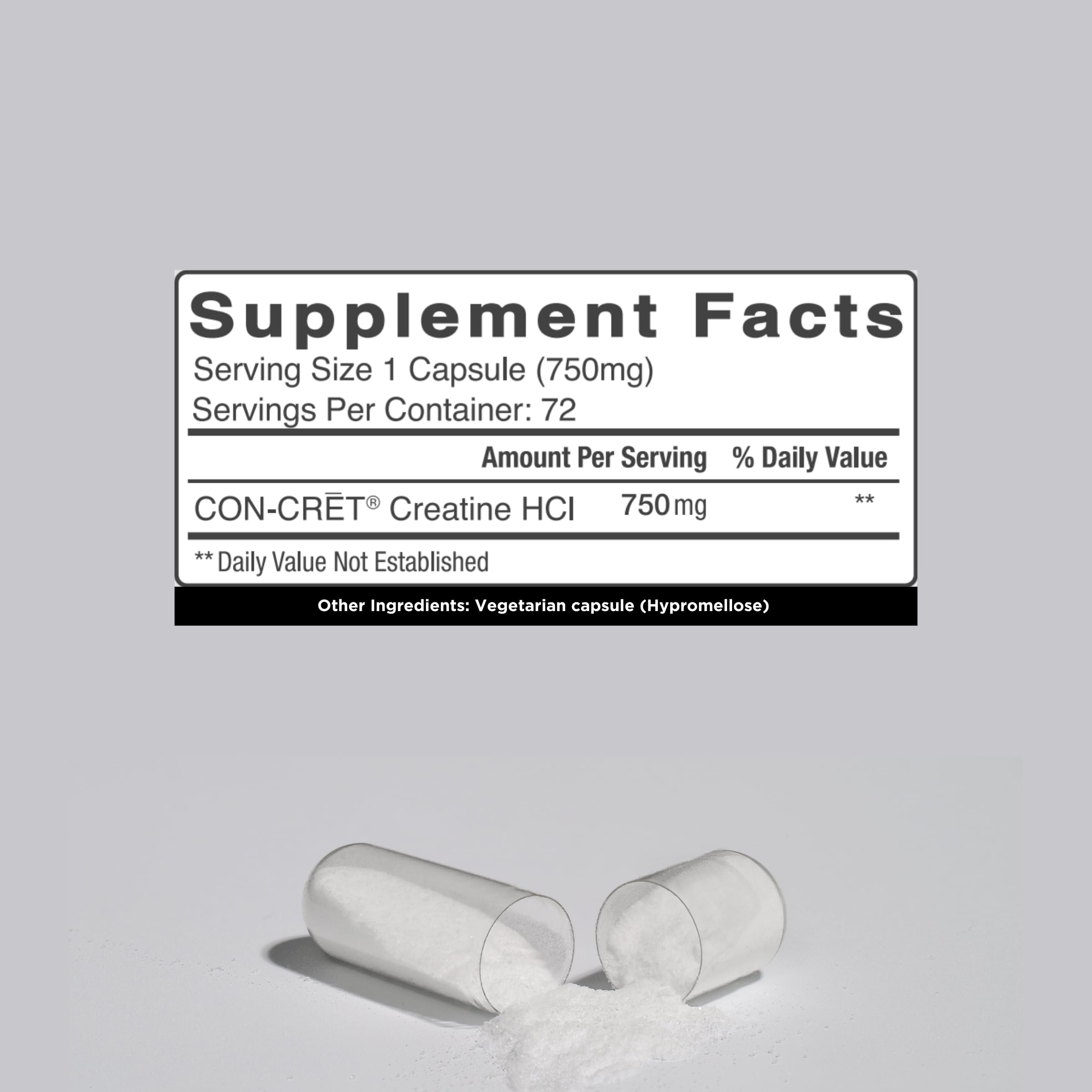 CON-CRET Creatine HCl for Brain Health Capsules – Clinically Tested Support for Memory, Focus, Concentration, Problem-Solving, Clarity, and Mood.* | Made in USA (60 Day Supply) CON-CRET buy supplements canada