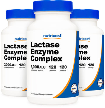 Nutricost Lactase Enzyme Complex 3,000 FCC ALU, 120 Veggie Capsules - Non-GMO Nutricost buy supplements canada