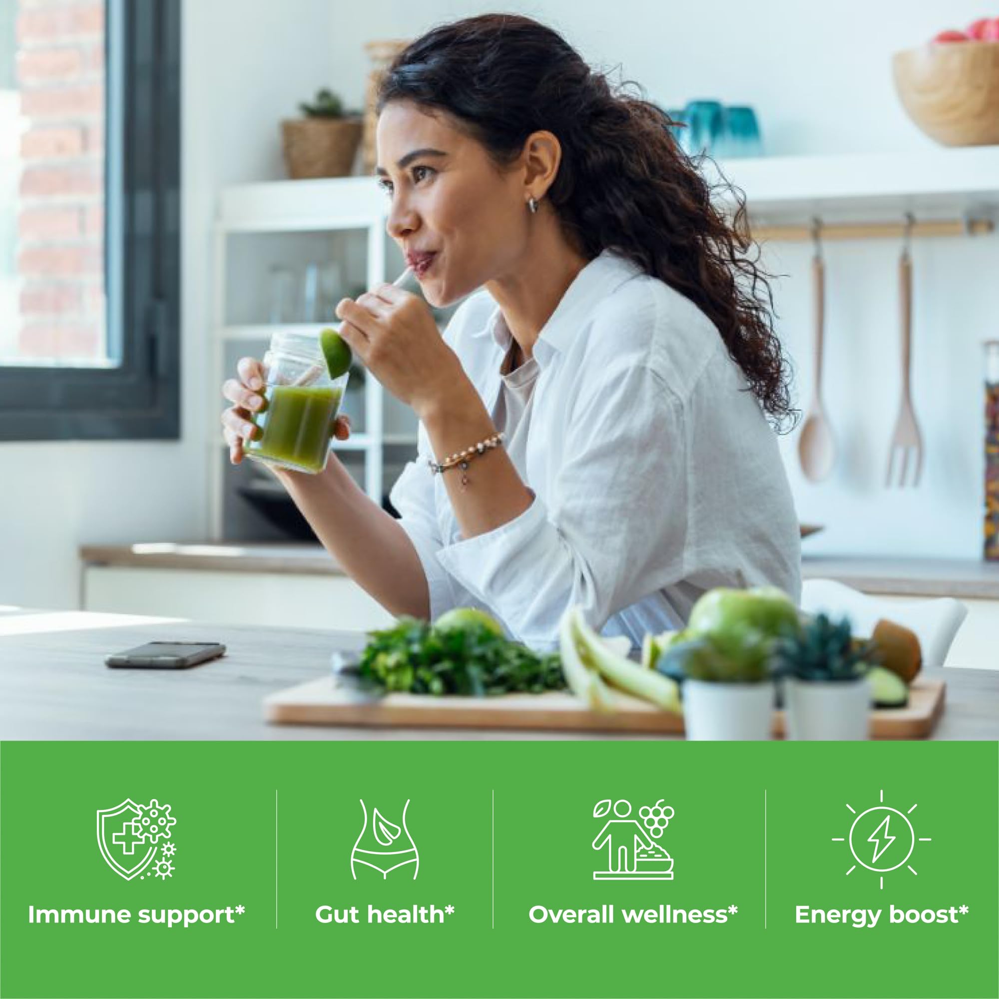 Paradise, ORAC Energy Greens Powder Extract, Super Antioxidants, Probiotics for Gut Health & Digestion, Vitamin C for Immunity, with Spirulina & Chlorella, Non-GMO, Gluten Free, 30 Servings Paradise Herbs buy supplements canada