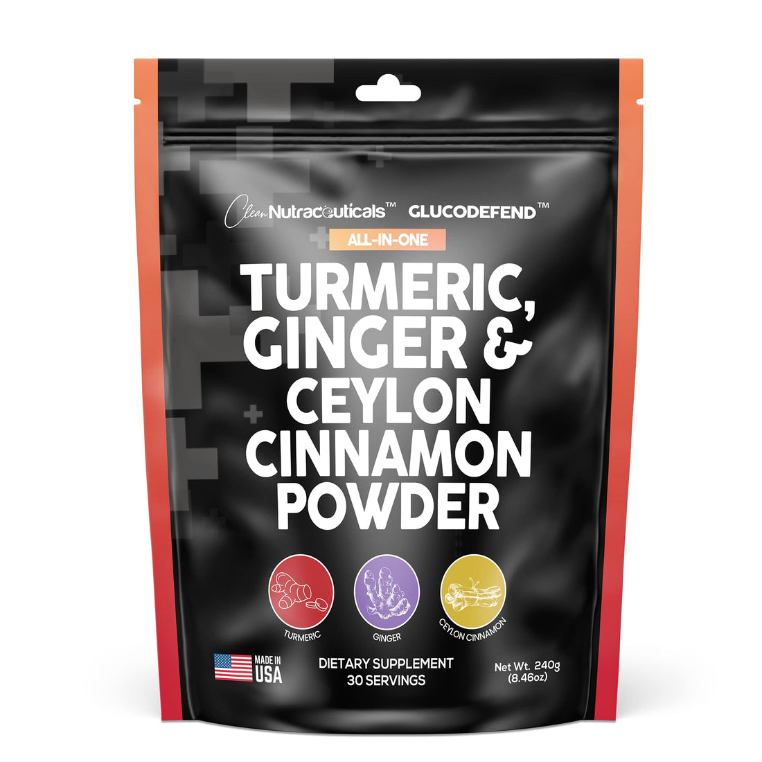 3in1 Turmeric Curcumin Ginger Root & Ceylon Cinnamon Powder Suppleme Clean Nutraceuticals buy supplements canada
