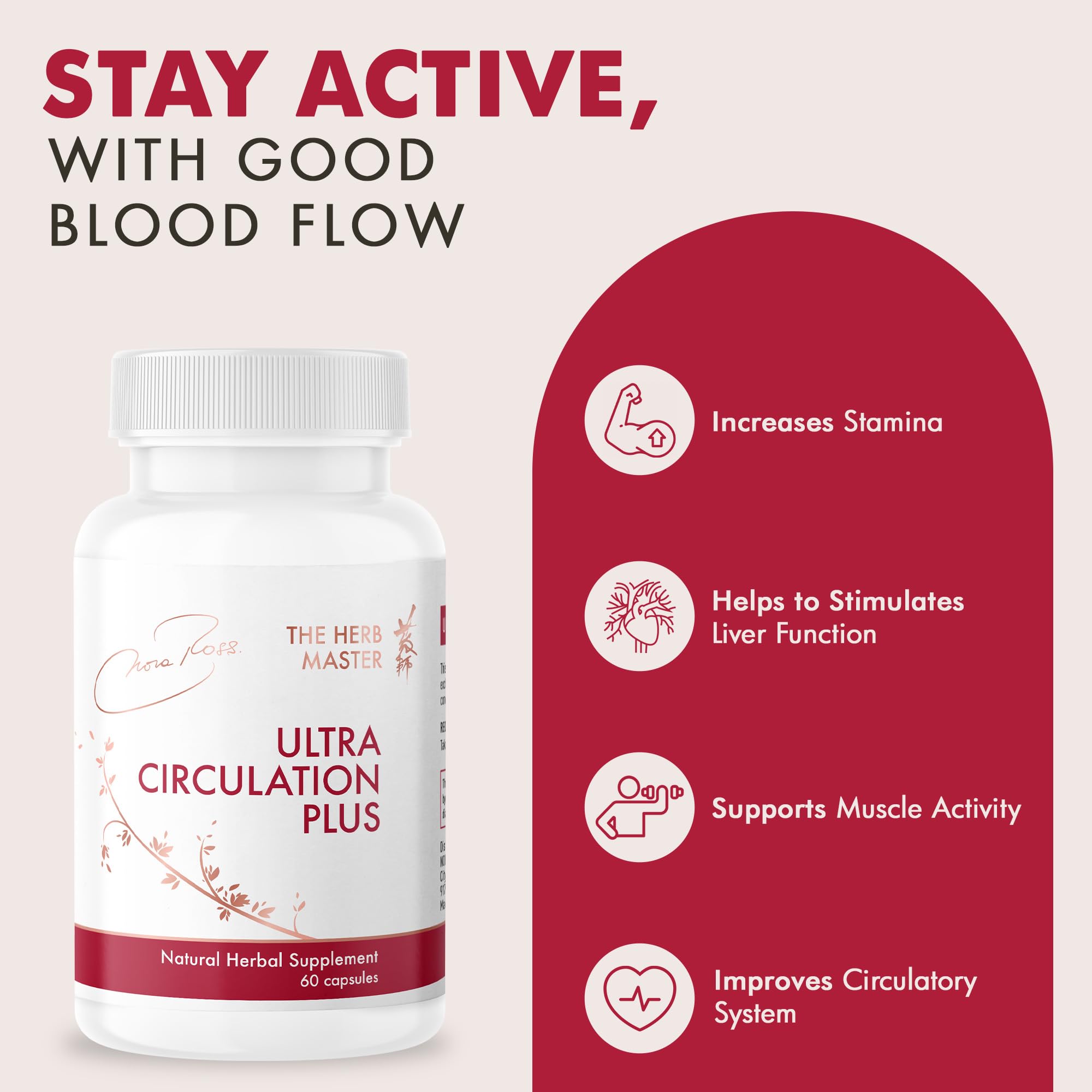 Nora Ross Ultra Circulation Supplements – Healthy Nitric Oxide Supplements for Men & Women – Healthy Heart and Blood Flow Support – Nitric Oxide Booster Supplement – 60 Capsules Nora Ross, Inc. buy supplements canada