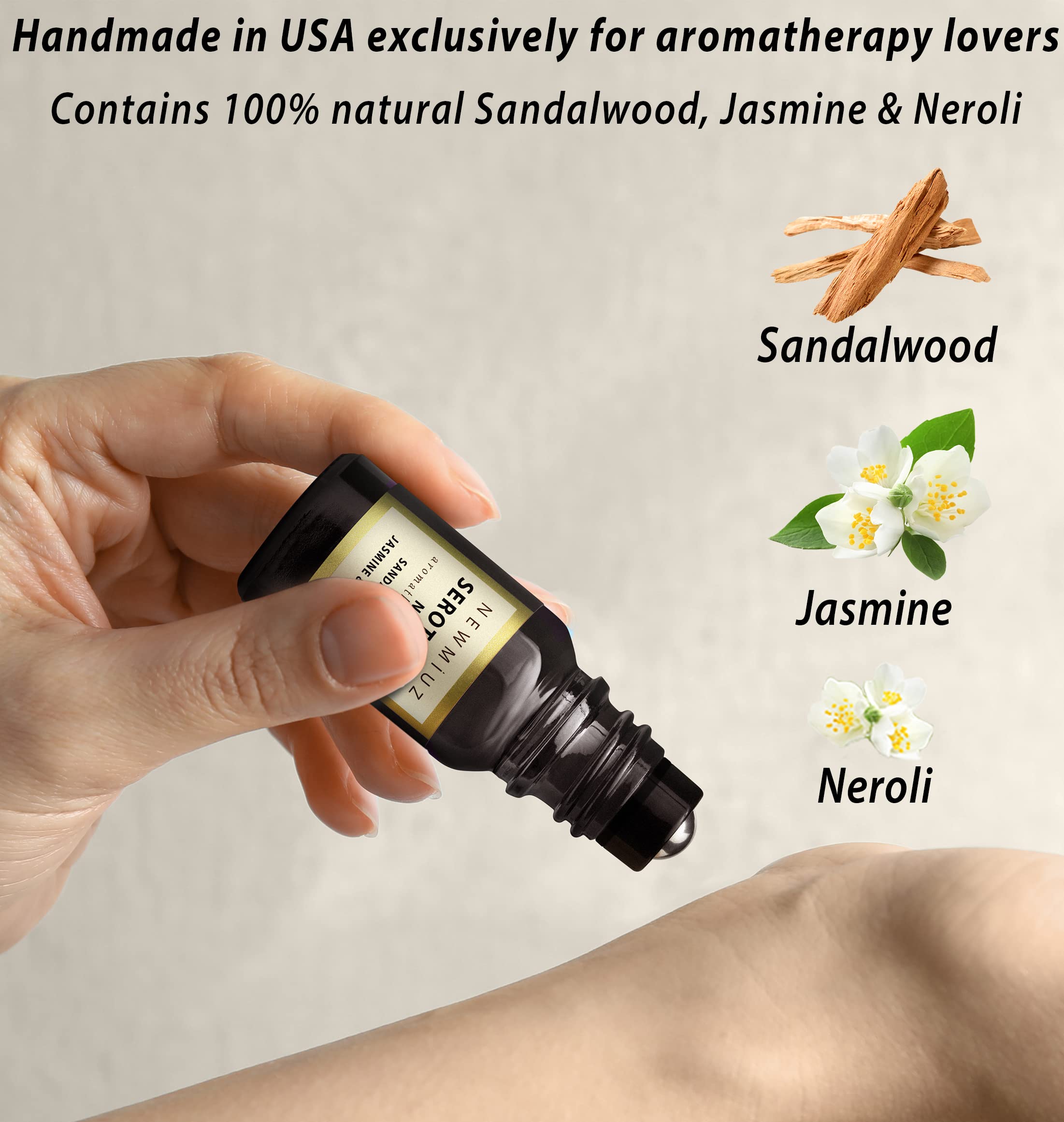 Calm Roll on Essential Oil Stress Relief Sandalwood Jasmine Destress Relaxation Calming Rolle New Miuz buy supplements canada