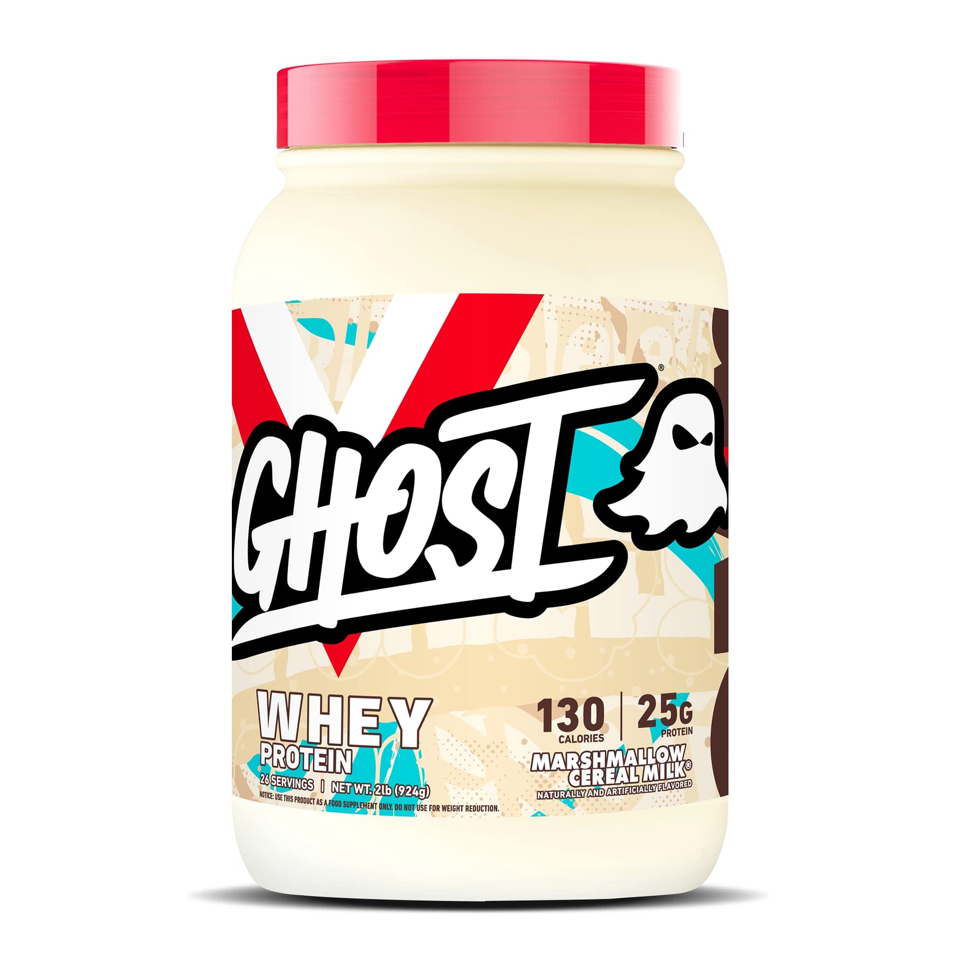 GHOST Whey Protein Powder, Marshmallow Cereal Milk - 2LB Tub, 25G of Protein GHOST buy supplements canada