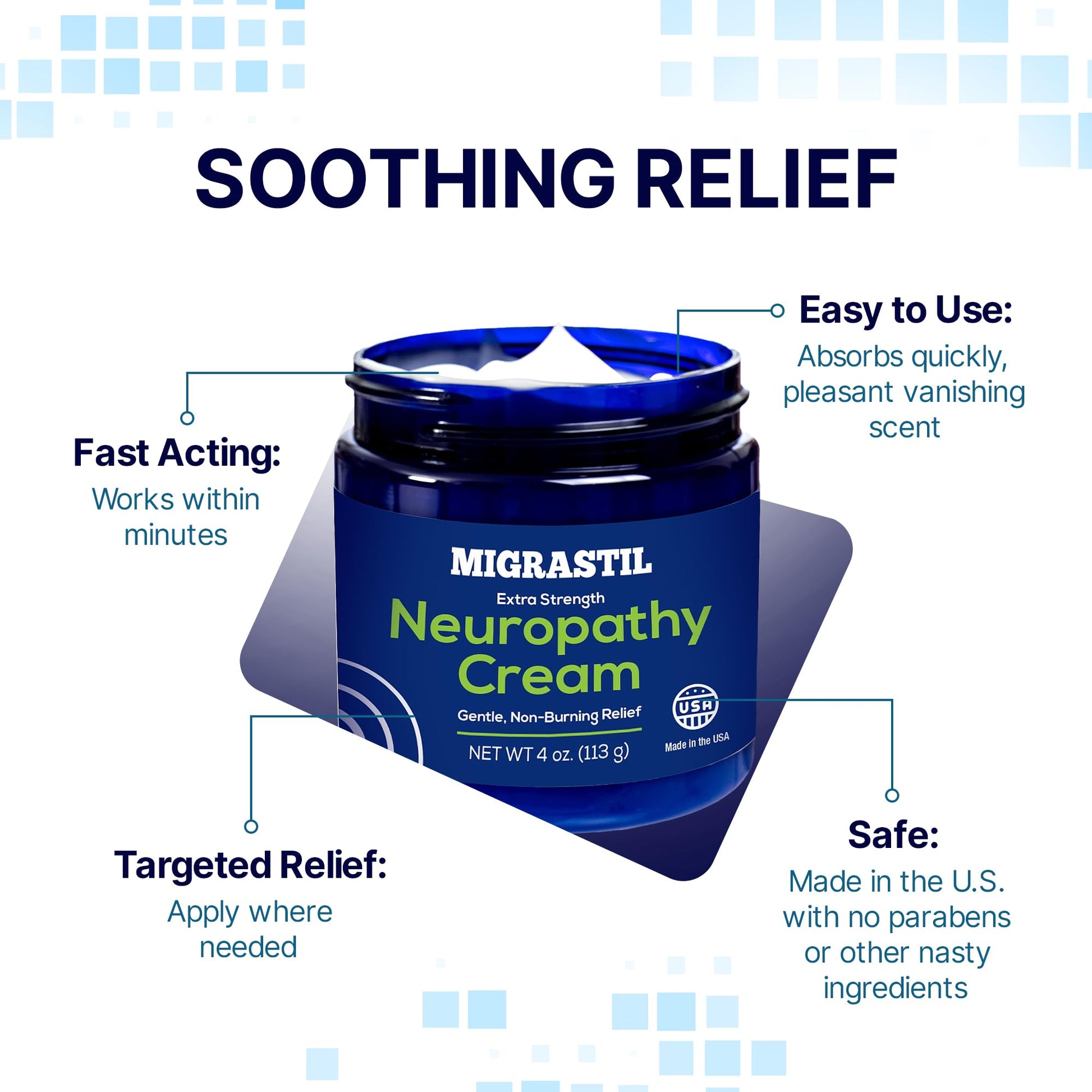 Basic Vigor Migrastil Extra Strength Neuropathy Cream (4 oz) and PainBlock Roll-On (3 oz) Bundle Basic Vigor buy supplements canada