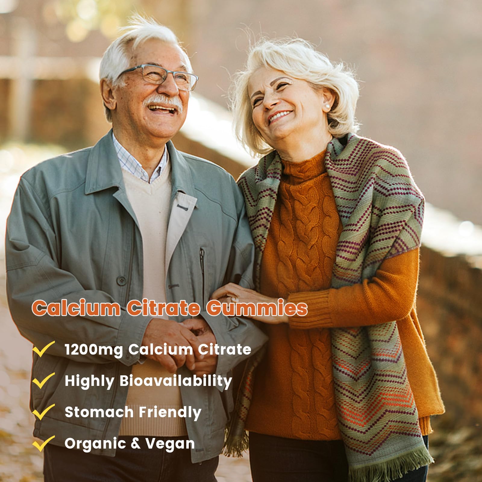 GONGOTA Calcium Citrate 1200mg with Vitamin D3 Gummies, Chewable Calcium for Bone, Muscle, Joints, Immune Support, Calcium Supplements for Women & Men,Sugar Free, Pineapple Flavor - 120 Gummies GONGOTA buy supplements canada