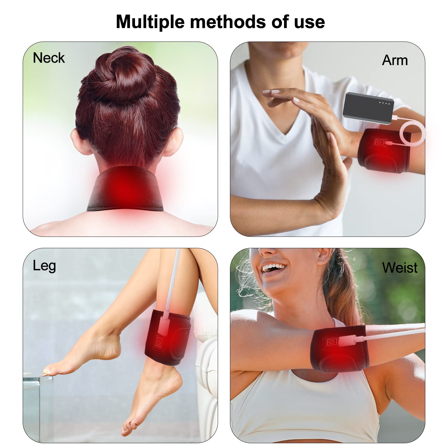 Red Light Therapy Belt for Neck, Infrared Light Therapy Flexible Wearable Wrap Pad LitePow buy supplements canada