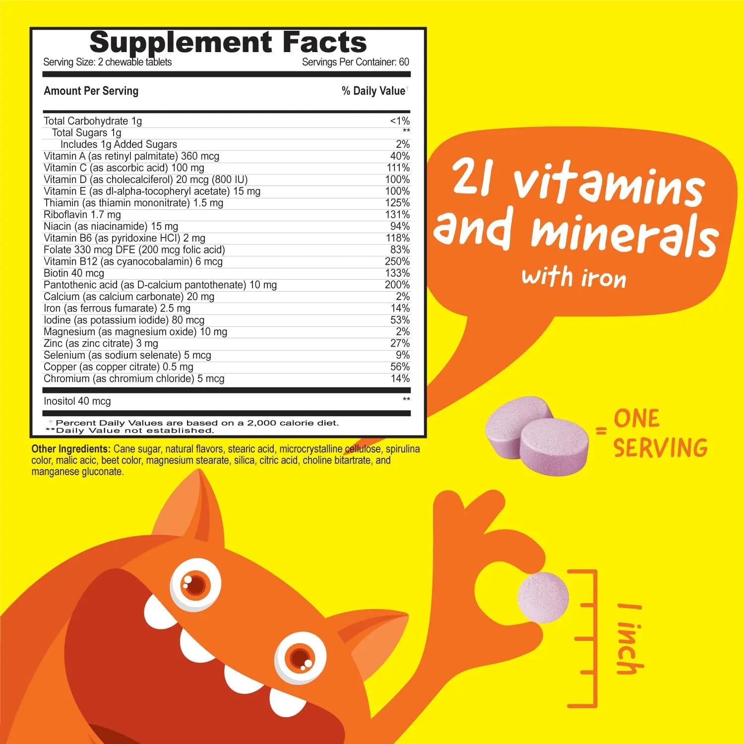 VitaWorks Kids Multivitamin with Iron & Minerals Chewable Tablets - Mixed Fruit Flavor - Vegetarian, GMO-Free, Nut Free VitaWorks buy supplements canada