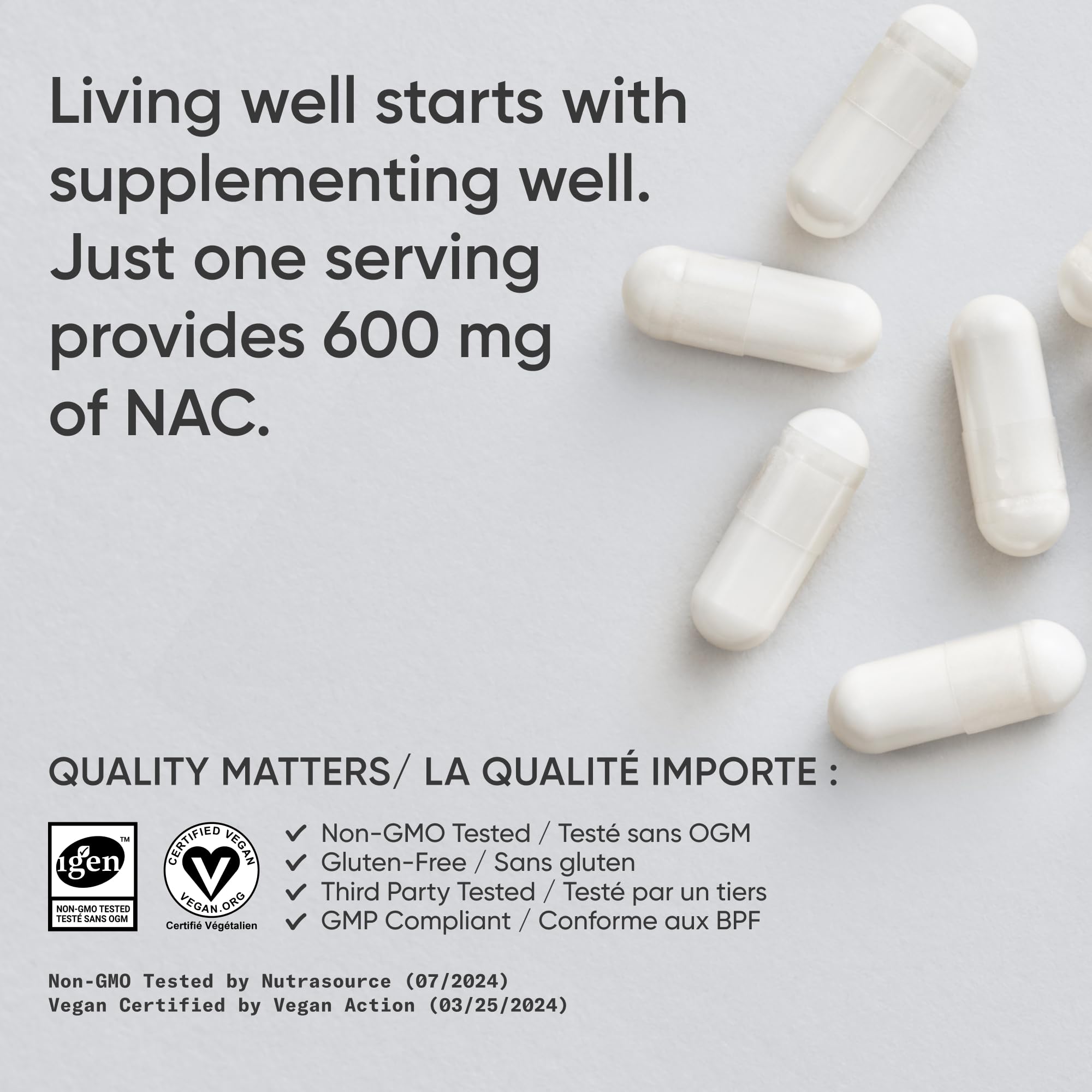 Sports Research Vegan NAC Supplement (N-Acetyl Cysteine) 600 mg - Supports Antioxidant Activity - NAC 600 mg - Non-GMO Sports Research buy supplements canada