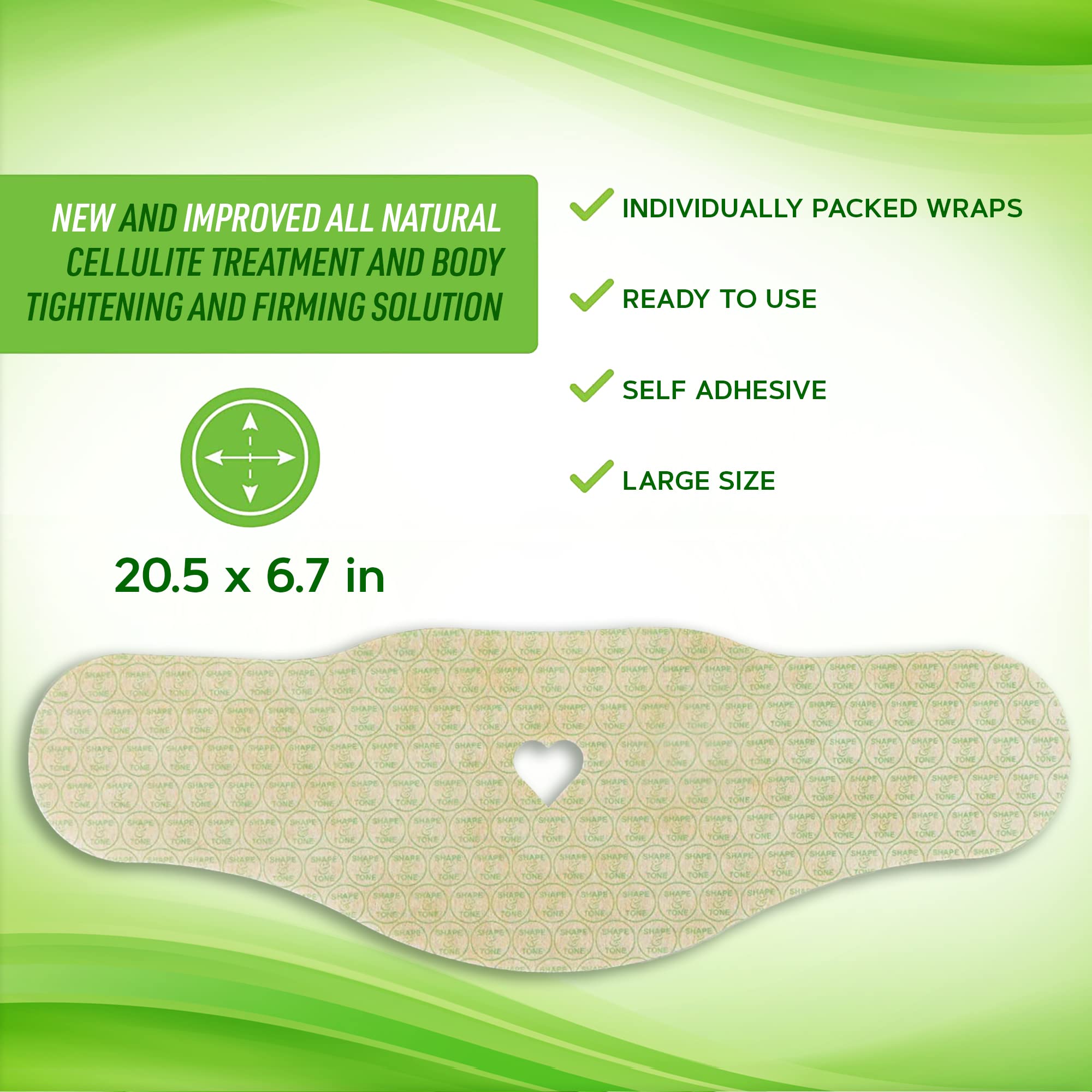 Moisturizing Body Wrap - New and Improved All Natural Body Applicator (5 WRAPS) Shape and Tone Body Products buy supplements canada