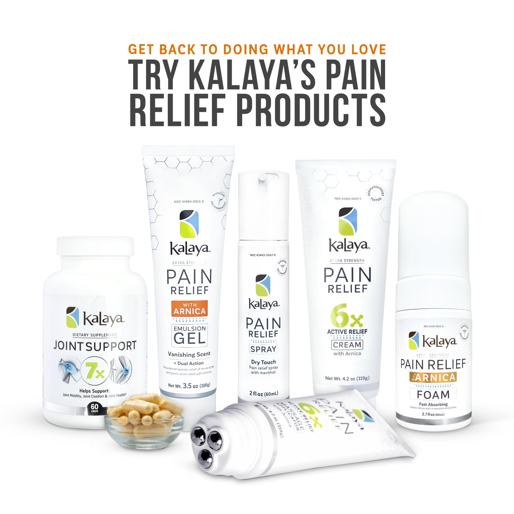 Kalaya Extra Strength Pain Relief Gel with Arnica -Fast Acting, Long Lasting, Vanishing Scent, medically formulated for Arthritis, Joints, Muscle, Back, Neck, Shoulder, Hand and Knee Pain Kalaya Naturals buy supplements canada