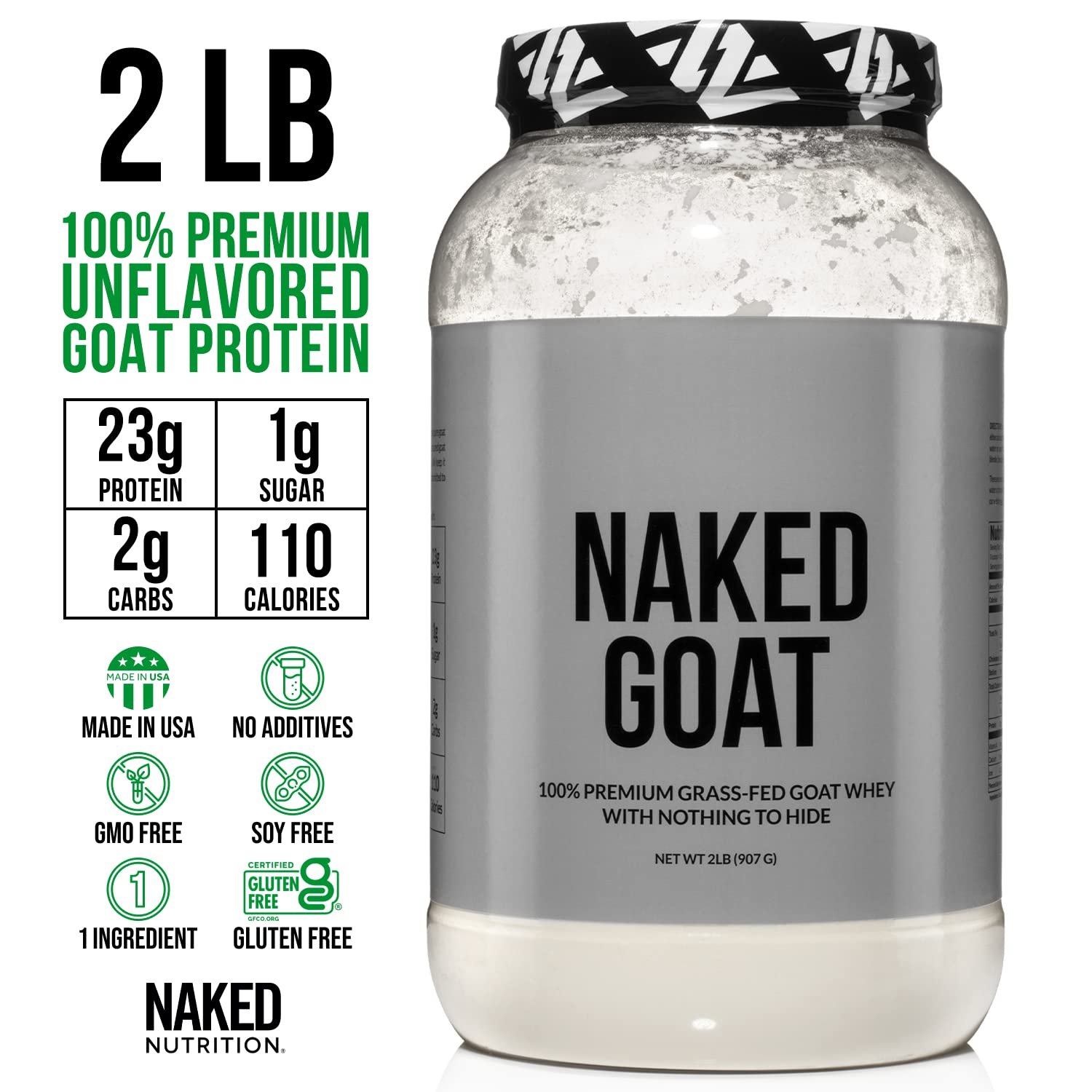 NAKED nutrition Naked Goat - Pasture Fed Goat Whey Protein Powder from Small-Herd NAKED buy supplements canada