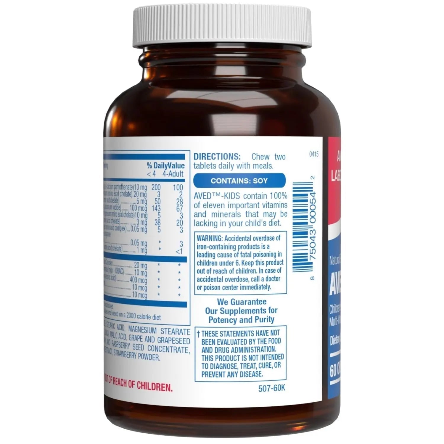 25-in-1 Kids Chewable Multivitamin - Clinically Formulated Kids Multivitamin with Iron Magnesium Vitamins A B Complex C D E Antioxidant Rich Fruit Extracts & More Anabolic Laboratories buy supplements canada