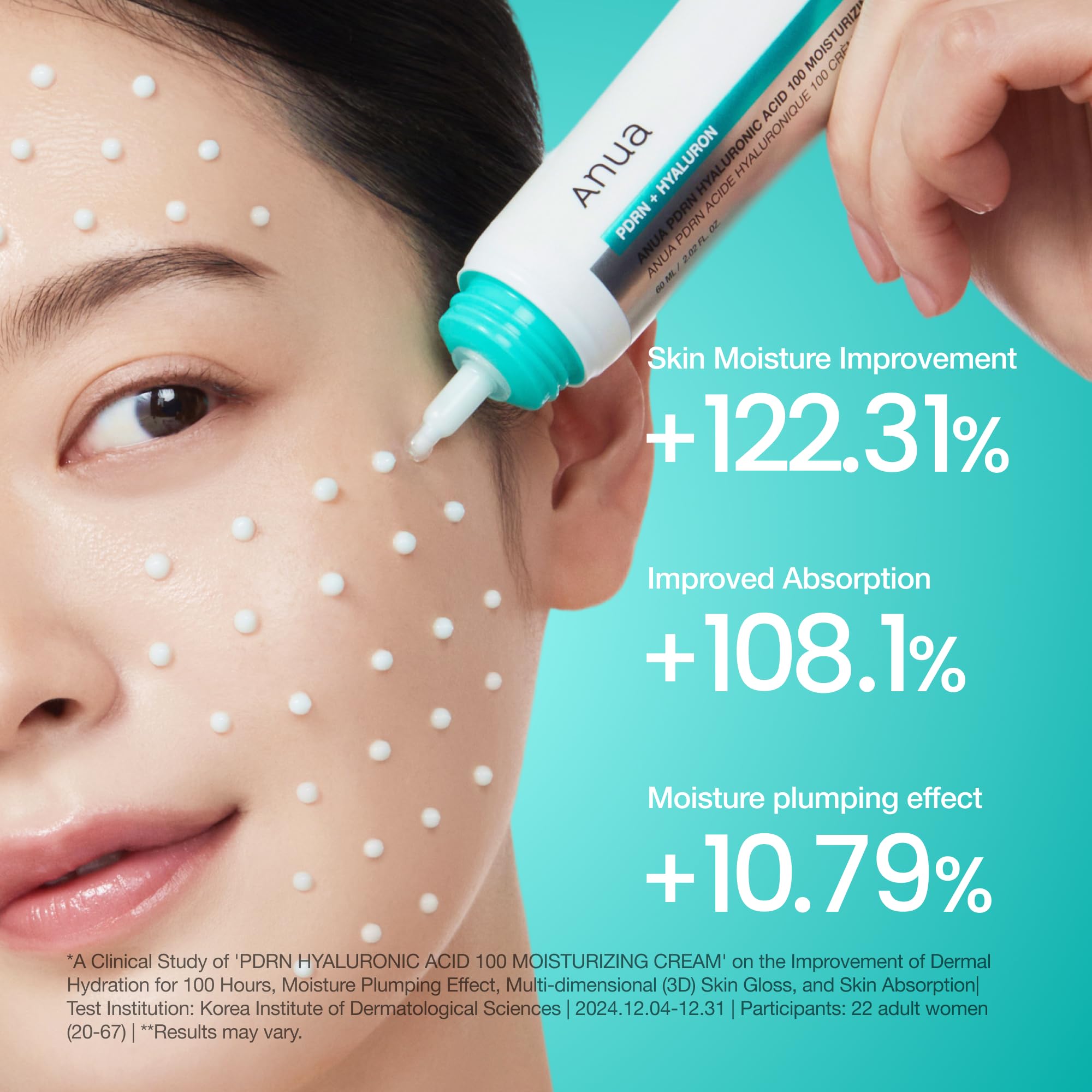 Anua PDRN Hyaluronic Acid 100 Moisturizing Cream, Lightweight, Non-Greasy Hydrating Face Moisturizer with Salmon DNA ANUA buy supplements canada