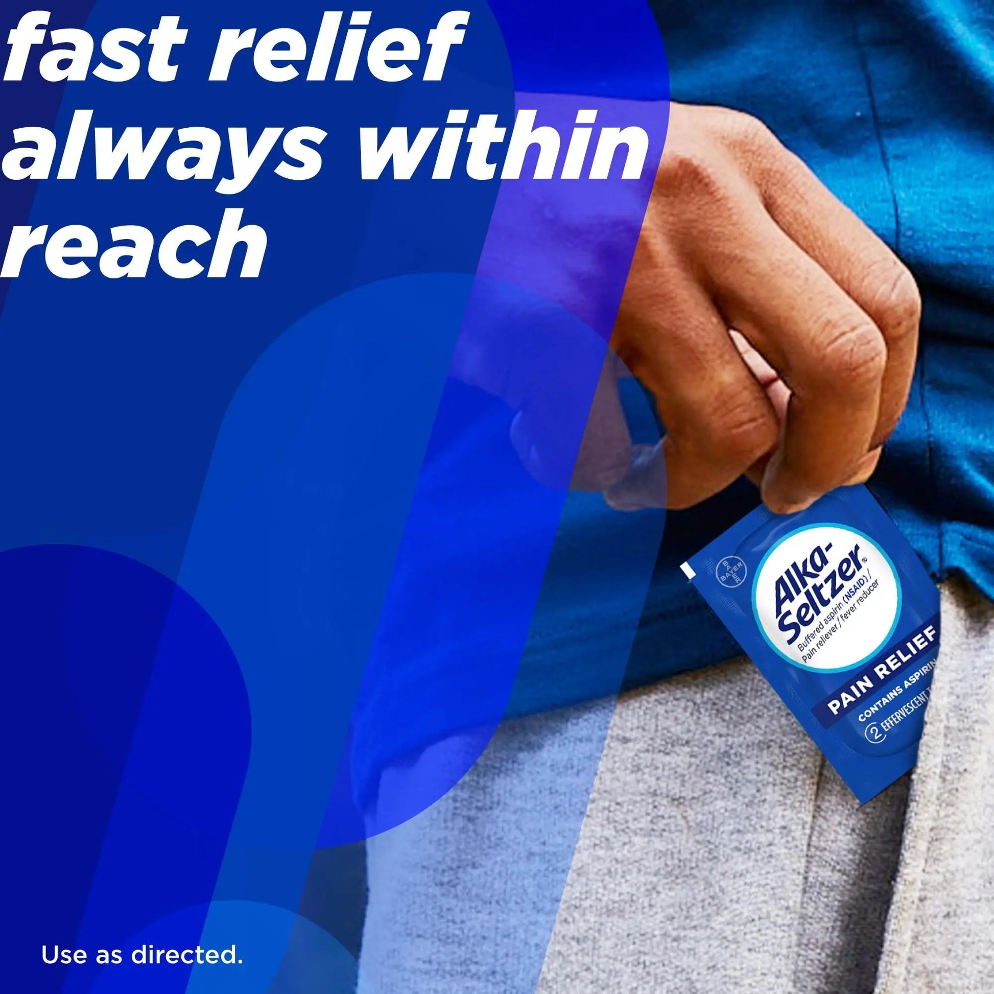 Alka-Seltzer Pain Relief, Aspirin Effervescent Tablets for Fast Pain Relief, 72 Ct Alka-Seltzer buy supplements canada