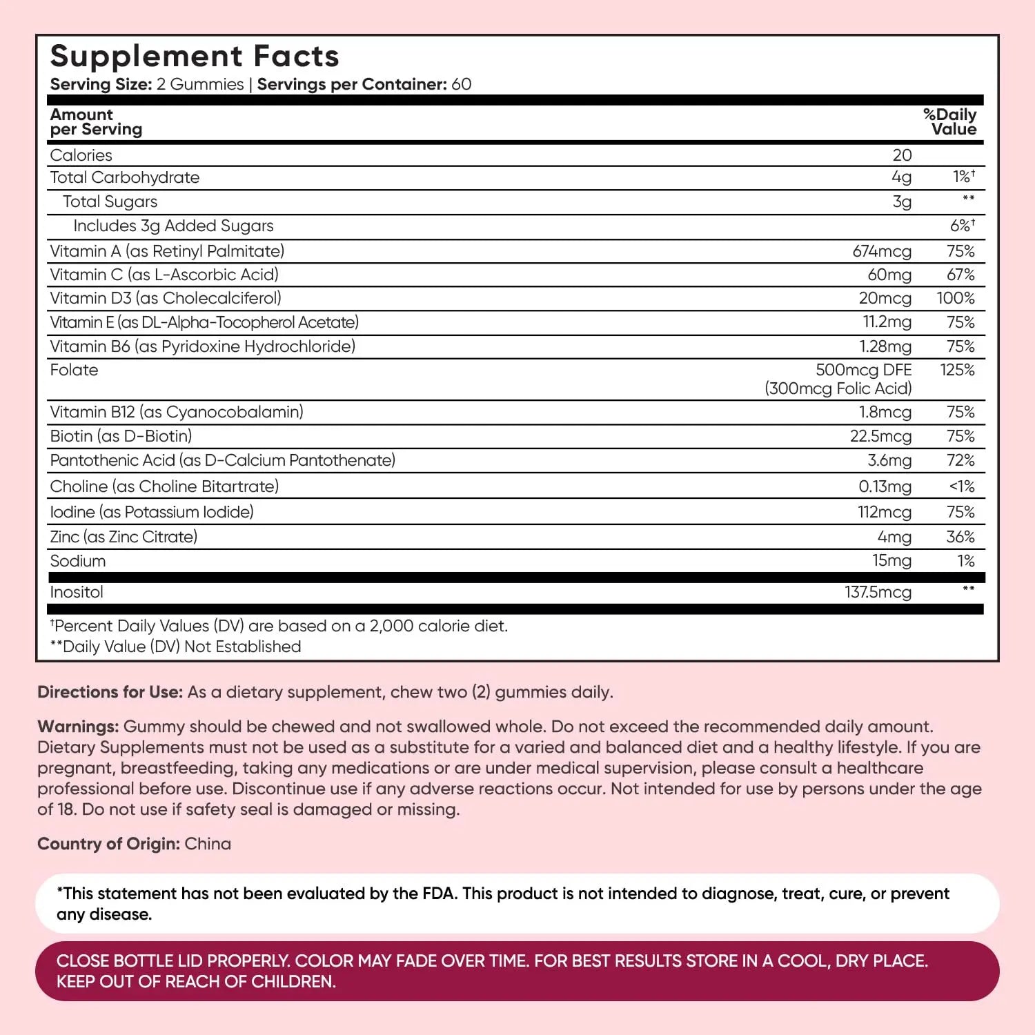WeightWorld Adult Multivitamin Gummies for Women & Men of All Age - Halal-Suitable with Key Ingredients Like Vitamin A, C, D3, B6, B12 & Biotin WeightWorld buy supplements canada