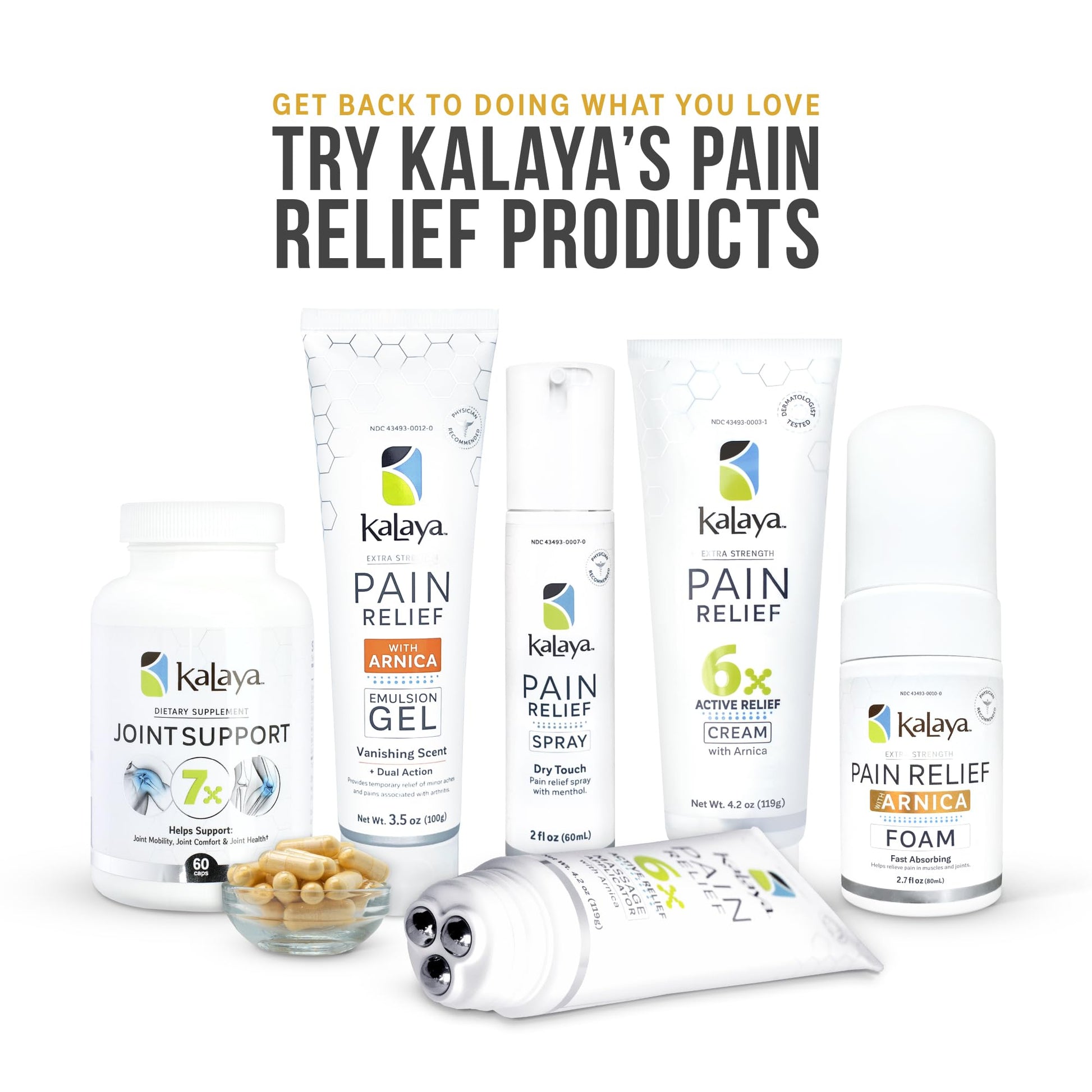 Kalaya Naturals Extra Strength Pain Relief Foam with Arnica - Supports Pain Relief in Muscle & Joints (2.7 Ounces) Kalaya Naturals buy supplements canada