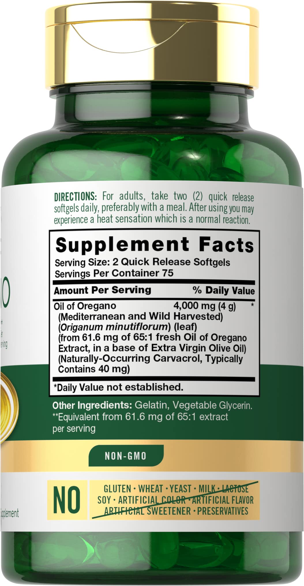 Oregano Oil Extract | Max Potency | 150 Softgel Capsules | Non-GMO and Gluten Carlyle buy supplements canada