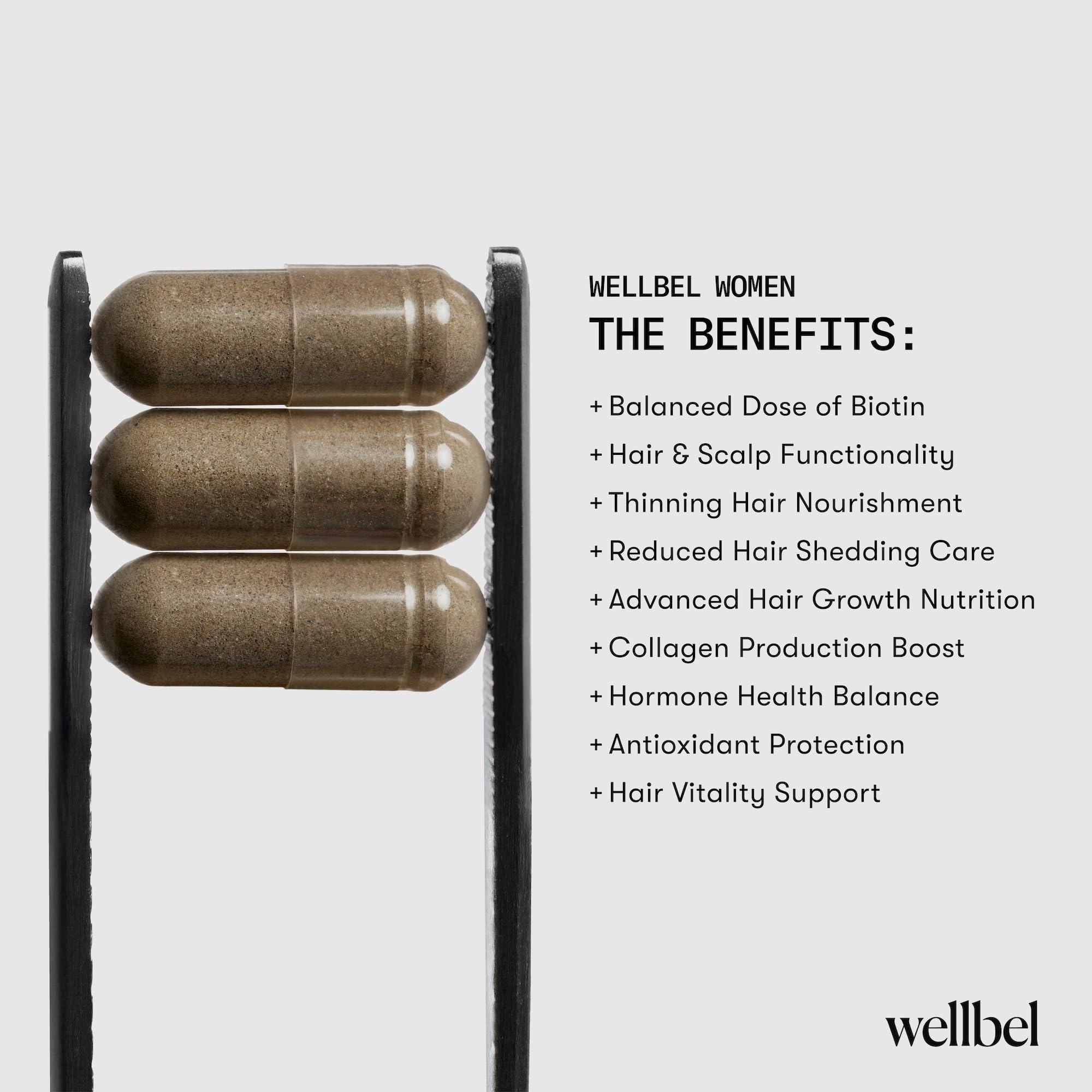 WELLBEL Women Clean Supplement for Hair, Skin, and Nails, Vegan, Gluten Free and Non GMO 90 Count WELLBEL buy supplements canada