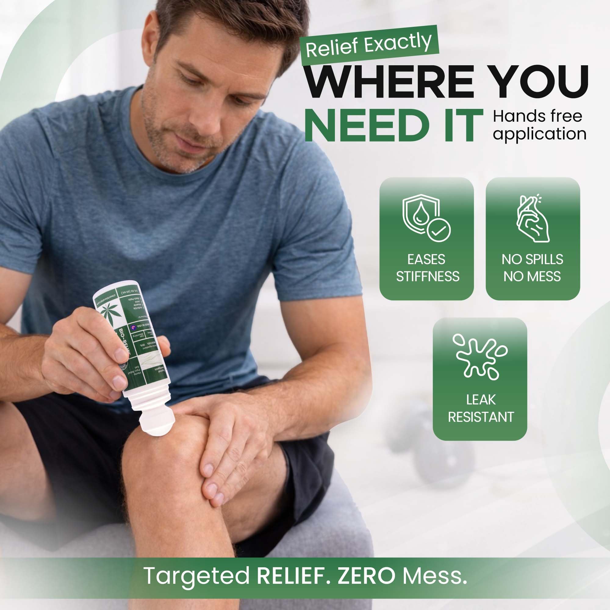 BIO-RELIEF Fast-Acting Hemp Pain Relief Roll On - Highly Effective, Cool & Topical Pain Relief Extra Strength for Arthritis, Muscle, Joint & Back – Easy Roll On Maximum Strength Scientific Solutions Global buy supplements canada