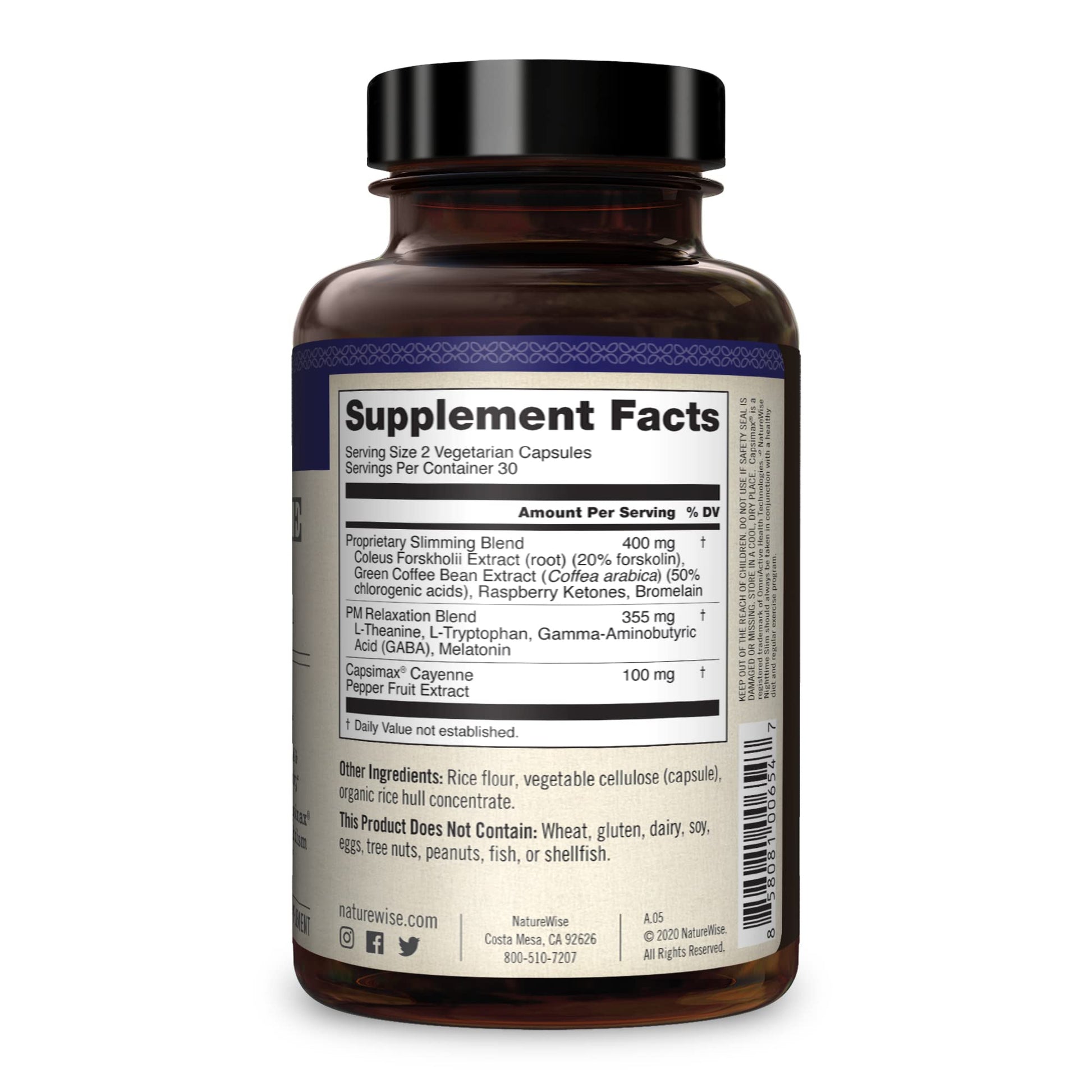 NatureWise Nighttime Slim with Capsimax - Natural Thermogenic Green Coffee Bean & Forskolin NatureWise buy supplements canada