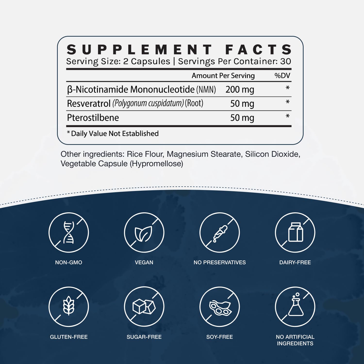 InfiniWell NMN Supplement - NAD+ Supplement Alternative with Resveratrol & Pterostilbene - Supports NAD+ Production - Anti Aging Support for Brain, Heart & Digestion (60 Capsules) InfiniWell buy supplements canada