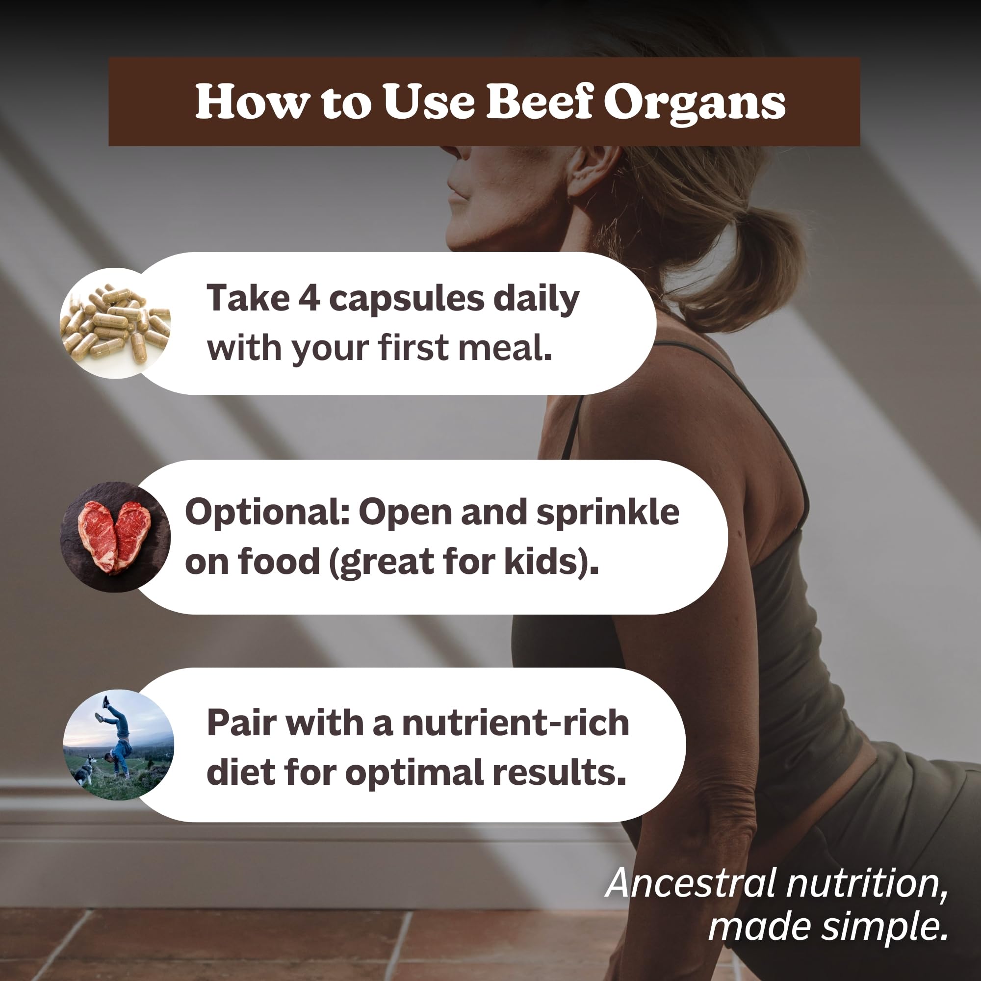 MK Supplements Grass-Fed Beef Organs Capsules | 5 Organs in Nature-Identical Ratios | B12, Copper & Heme Iron | Regeneratively Raised | 150 Capsules MK Supplements buy supplements canada