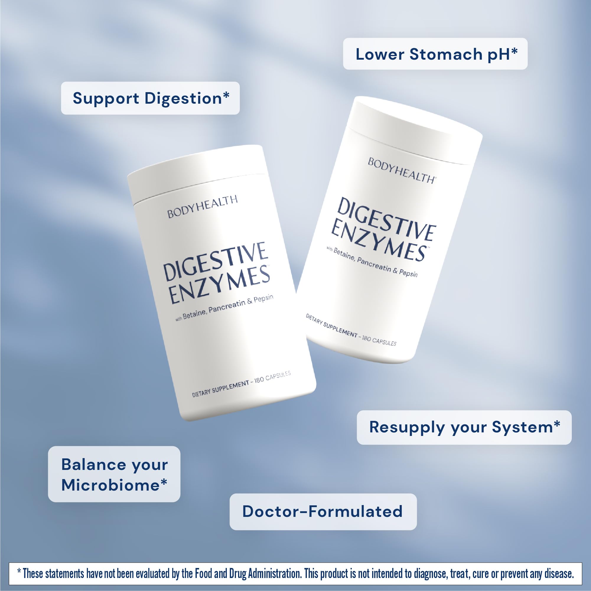 BodyHealth Digestive Enzymes Full Spectrum Digestive Support (180 caps), Betaine, Pepsin, Pancreatin BPP Loaded with Enzymes and Probiotics, Re BodyHealth buy supplements canada