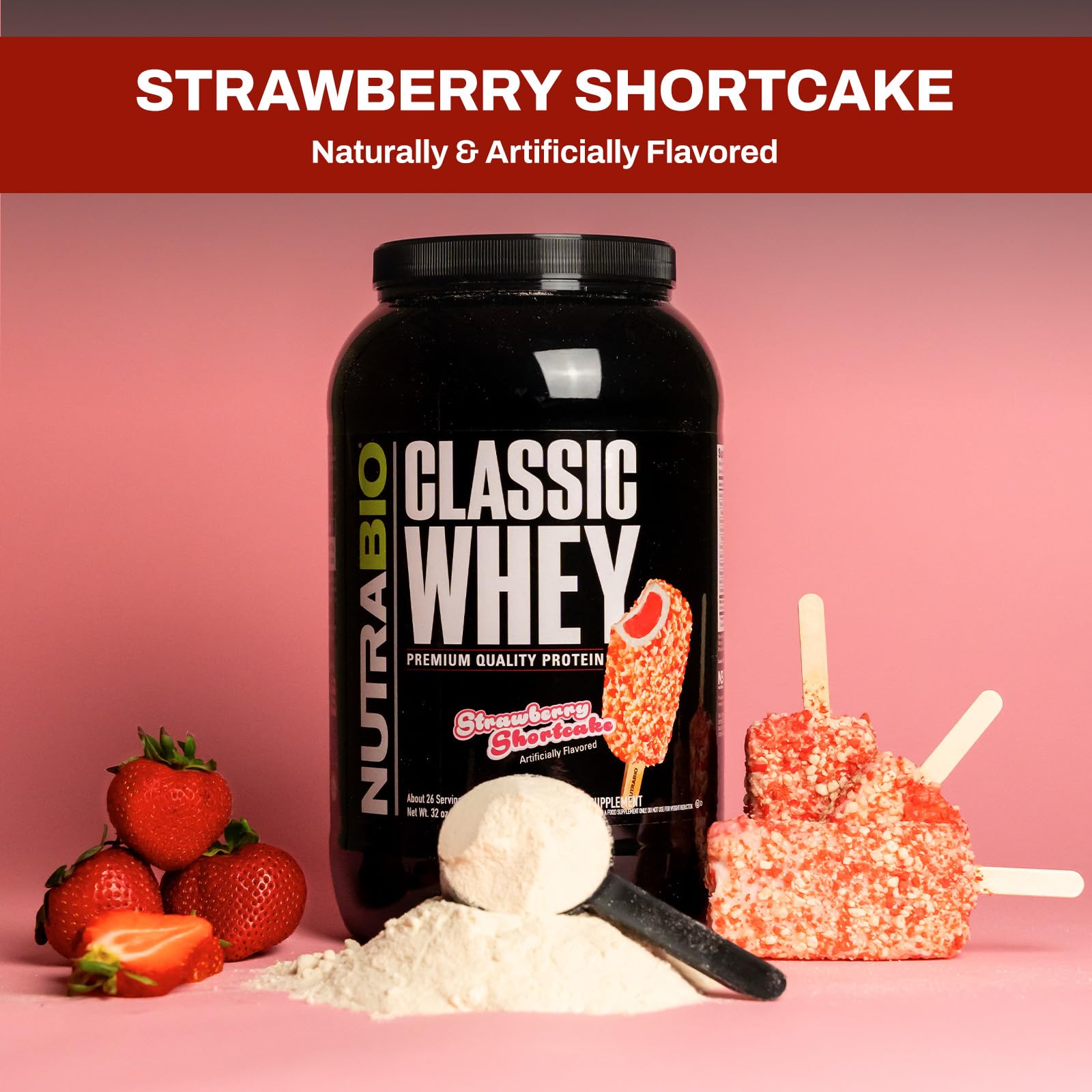 NutraBio Classic Whey Protein Powder - No Fillers, Artificial Colors, Preservatives NutraBio buy supplements canada