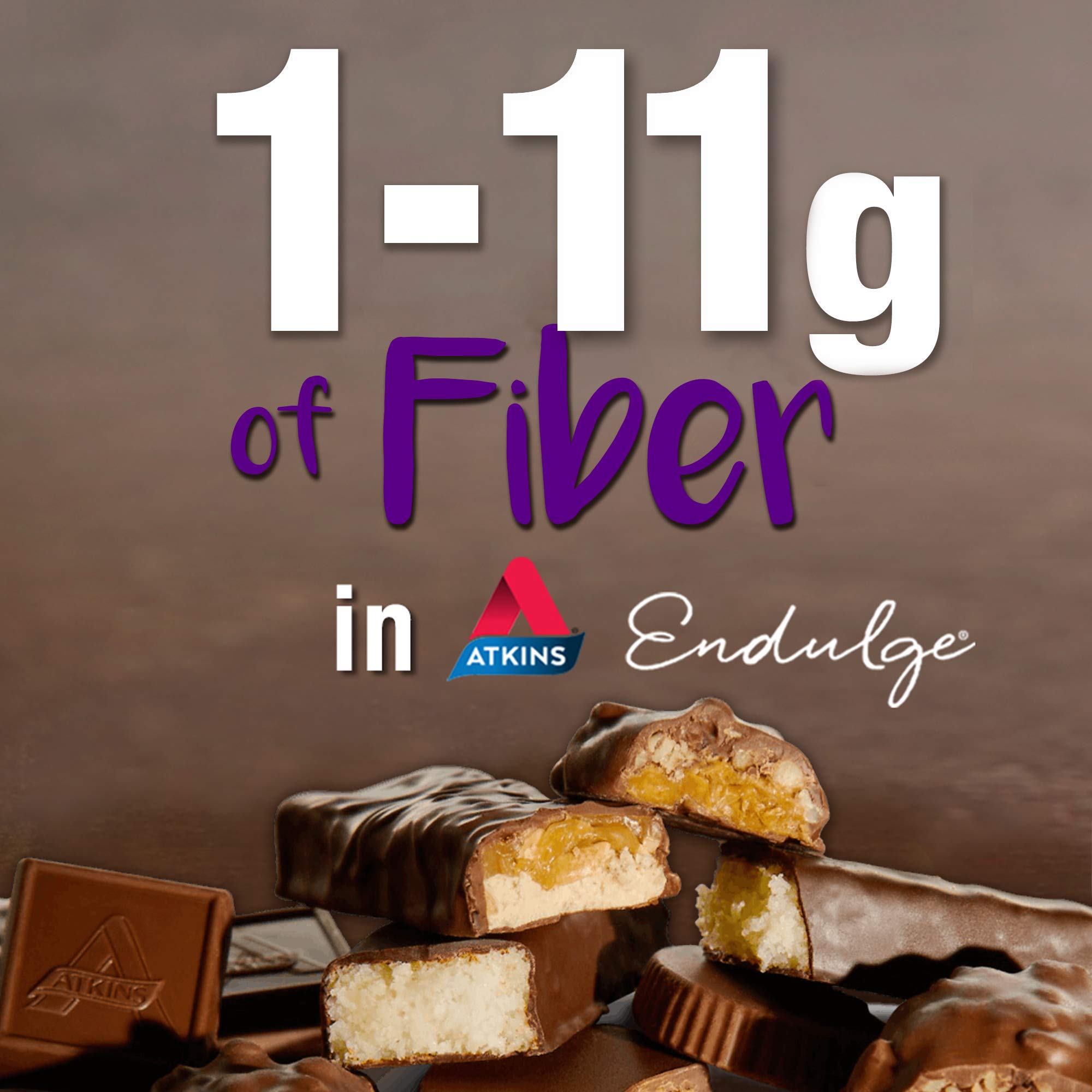 Atkins Peanut Caramel Cluster Bar, Dessert Favorite, High in Fiber, 3g Net Carb, 1g Sugar Atkins buy supplements canada