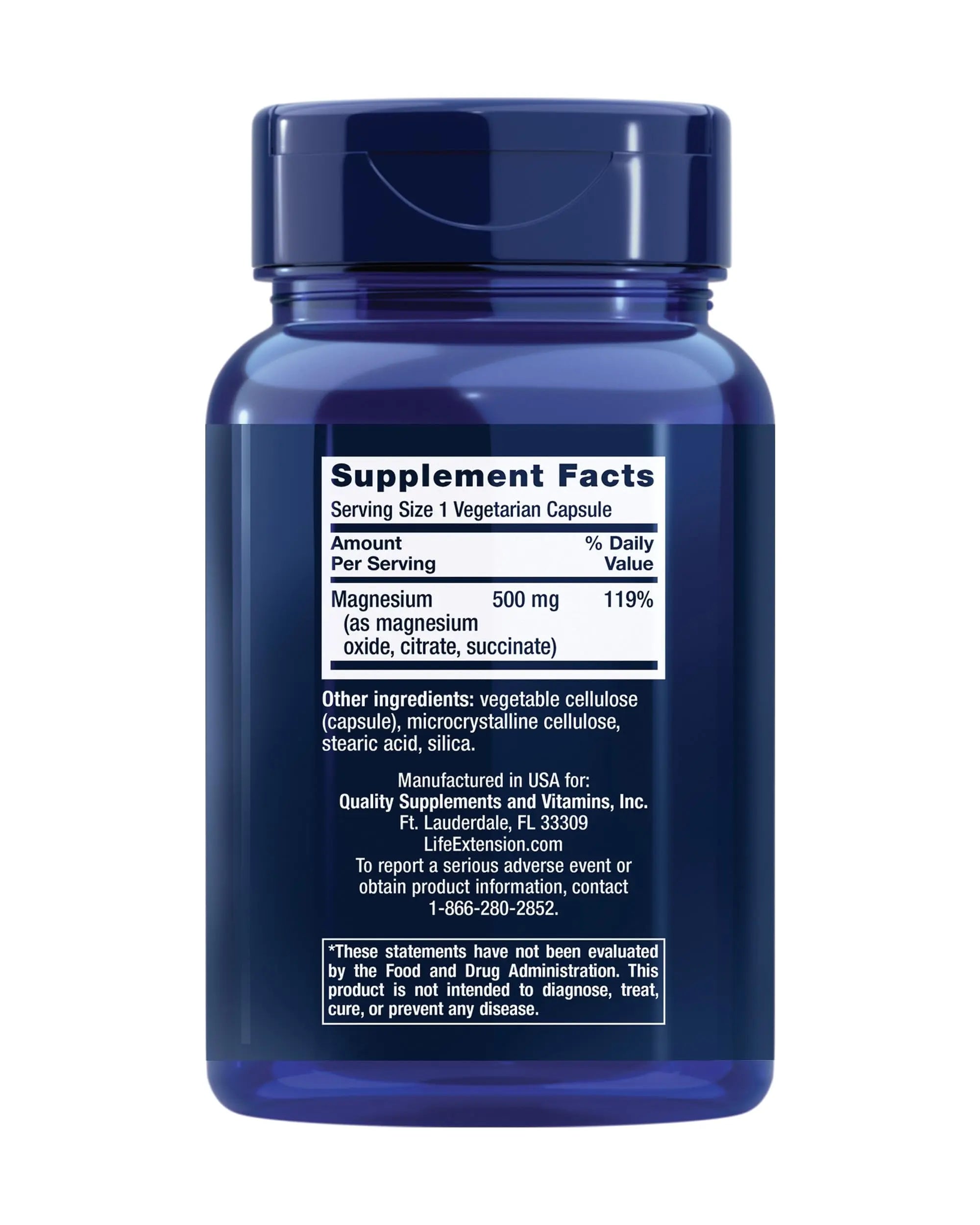 Life Extension One-Per-Day Multivitamin – Packed with Over 25 Vitamins, Minerals & Plant Extracts & Magnesium Caps, 500 mg, Magnesium Oxide, Citrate, Succinate, Heart Health Life Extension buy supplements canada