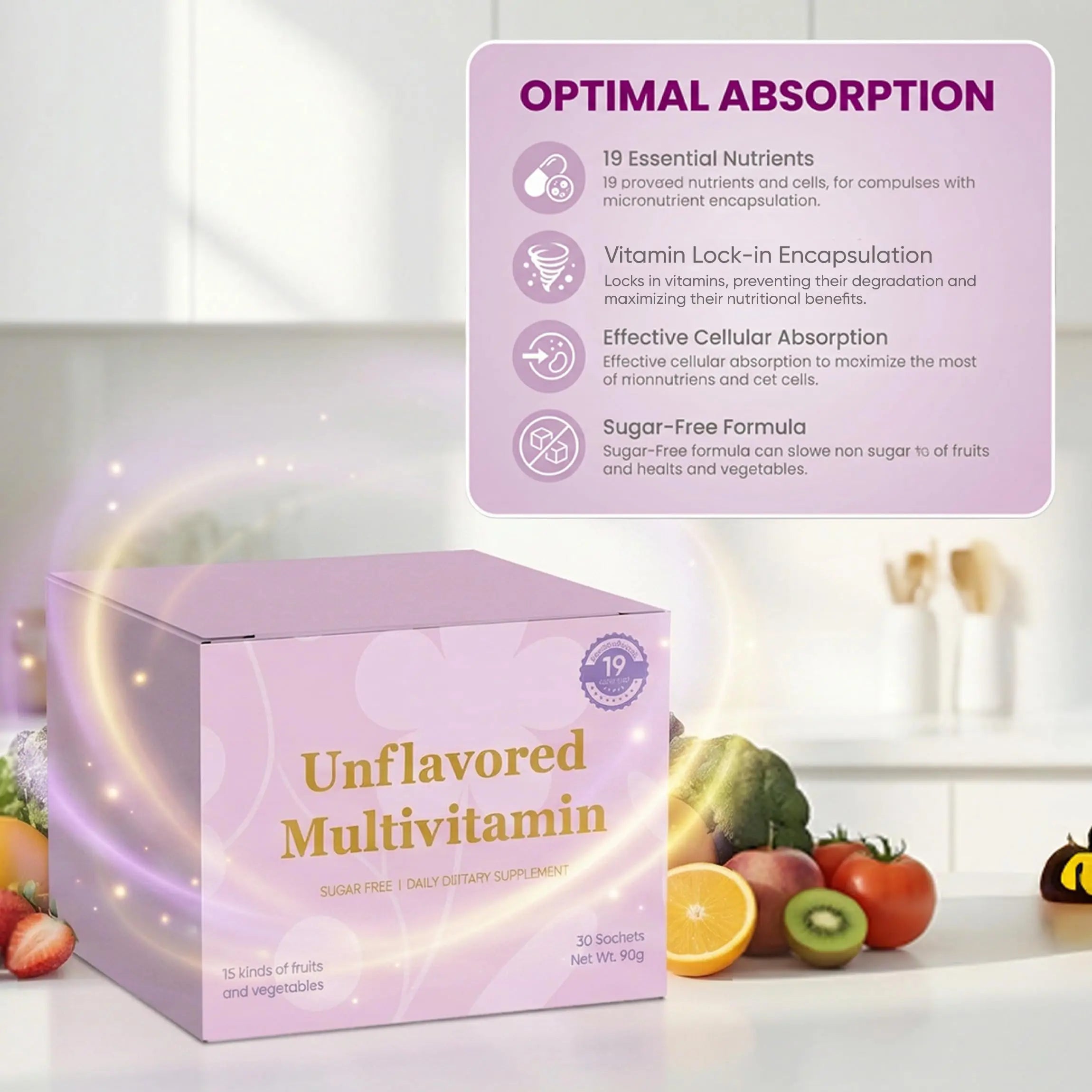 Unflavored Vitamin Powder, Multivitamin Powder Supplement with 19 Vitamins & Minerals + 15 Fruit & Veggie Blend, Supports Healthy Growth PRCYZO buy supplements canada