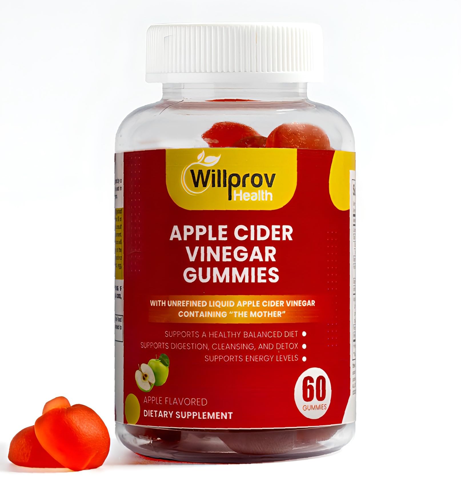Willprov Health Apple Cider Vinegar Gummies - 1000mg ACV with Mother for Metabolism Willprov Health buy supplements canada