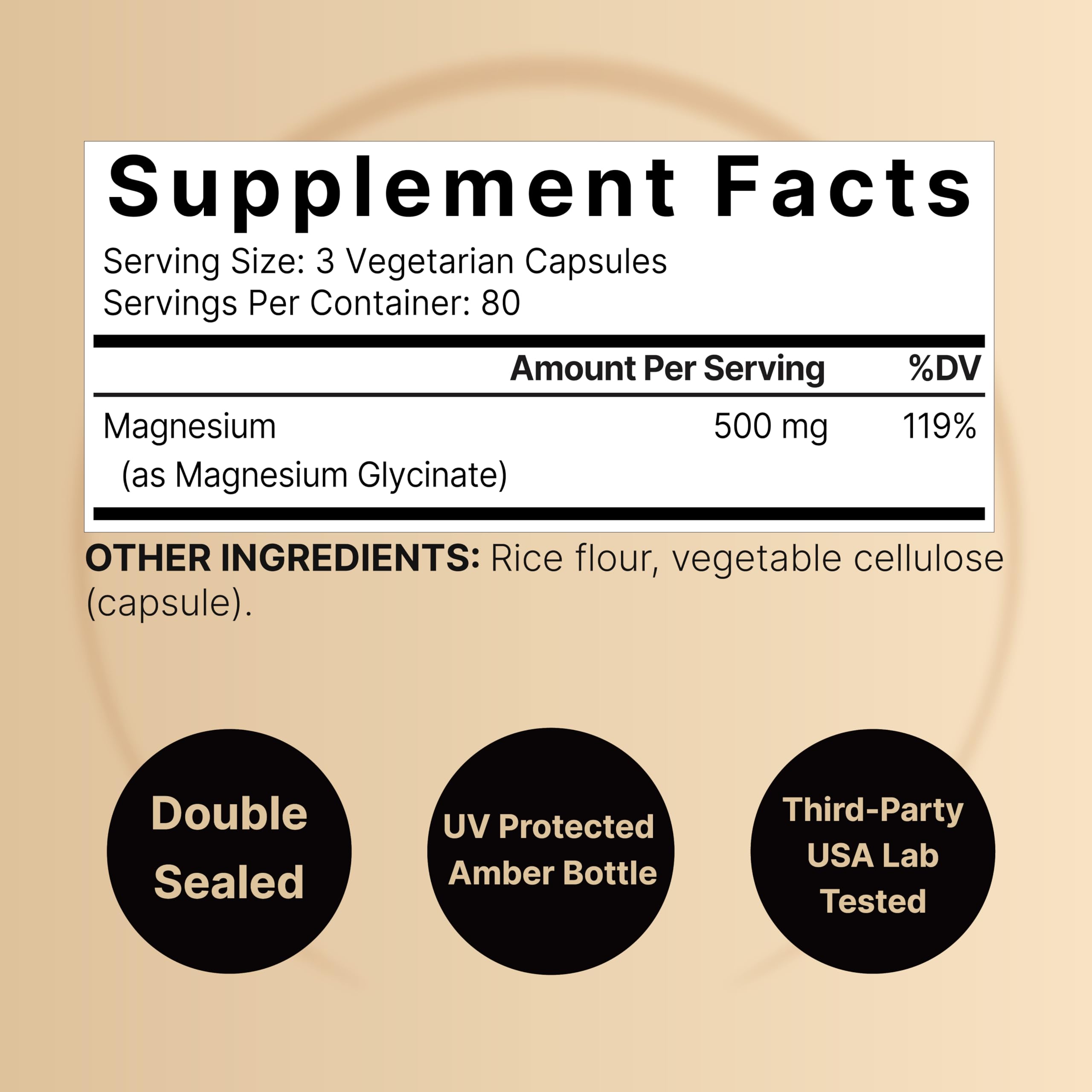 Magnesium Glycinate 500mg Per Serving | 240 Veggie Capsule, 100% Chelated NatureBell buy supplements canada