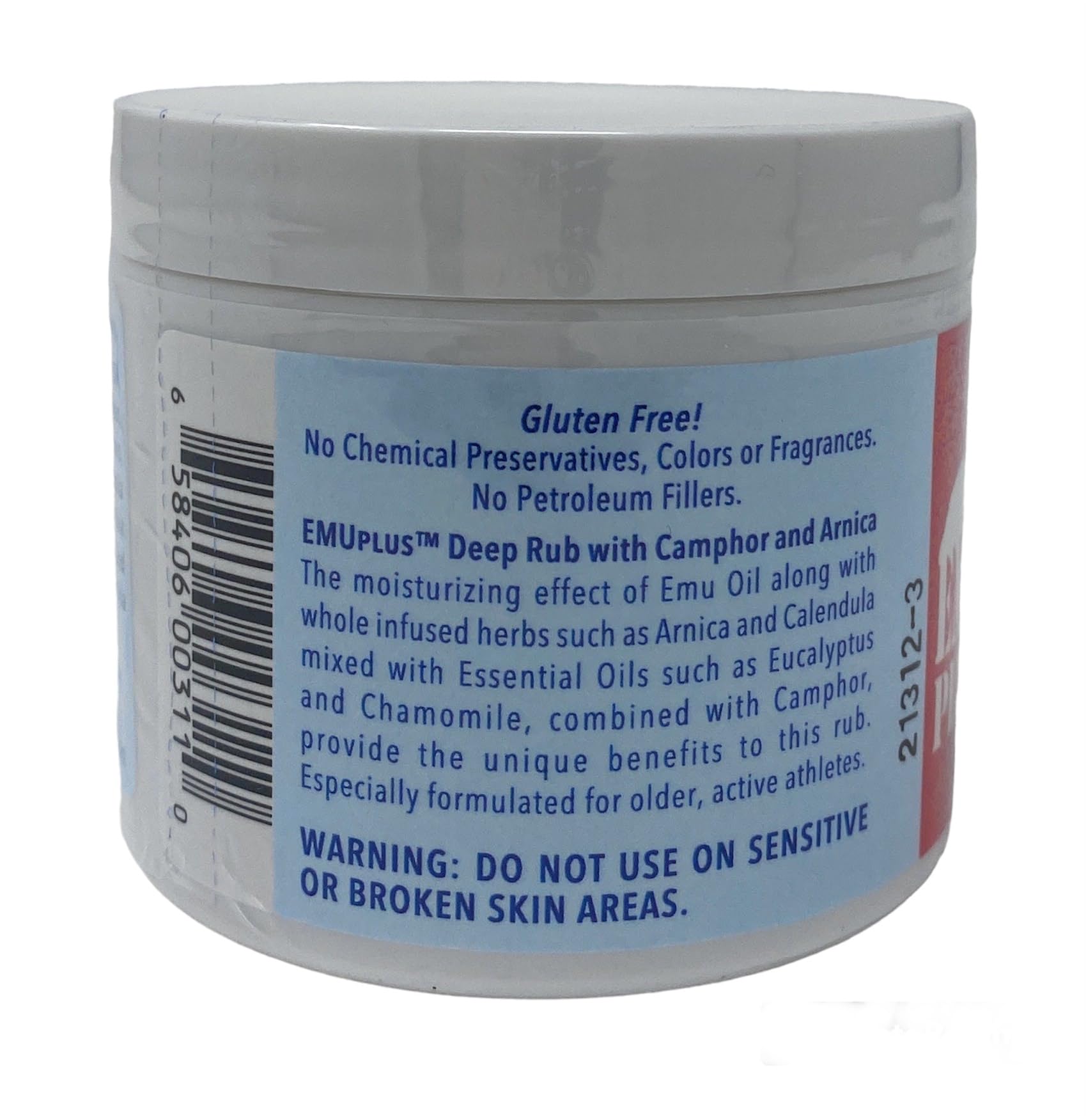 Montana Emu Ranch - EMUplus Deep Rub with Camphor and Arnica 4 Ounce - Made with Pure Emu Oil Montana Emu Ranch buy supplements canada