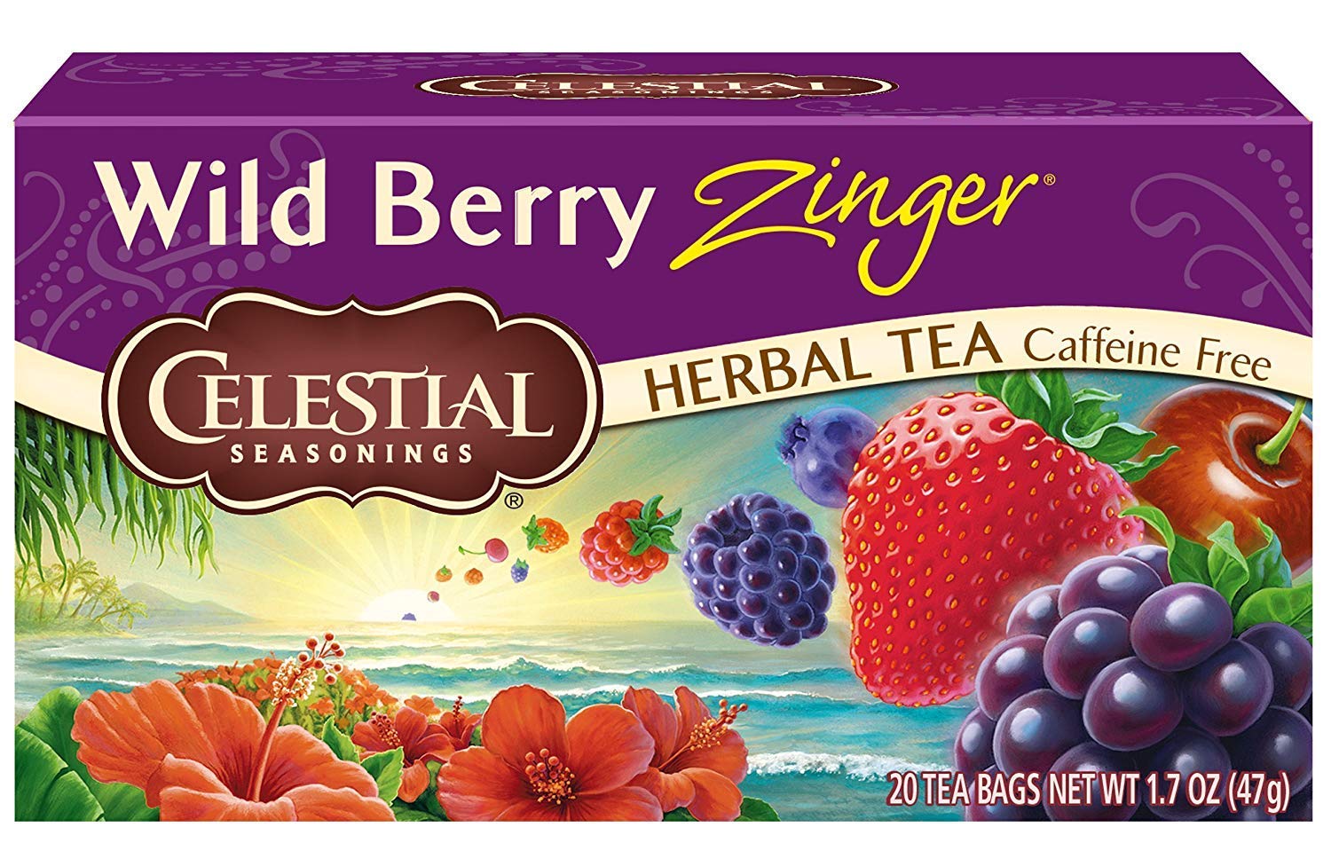 Celestial Seasonings Herbal Tea, Wild Berry Zinger, 20 Count (Pack of 6) Celestial Seasonings buy supplements canada