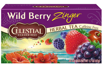 Celestial Seasonings Herbal Tea, Wild Berry Zinger, 20 Count (Pack of 6) Celestial Seasonings buy supplements canada