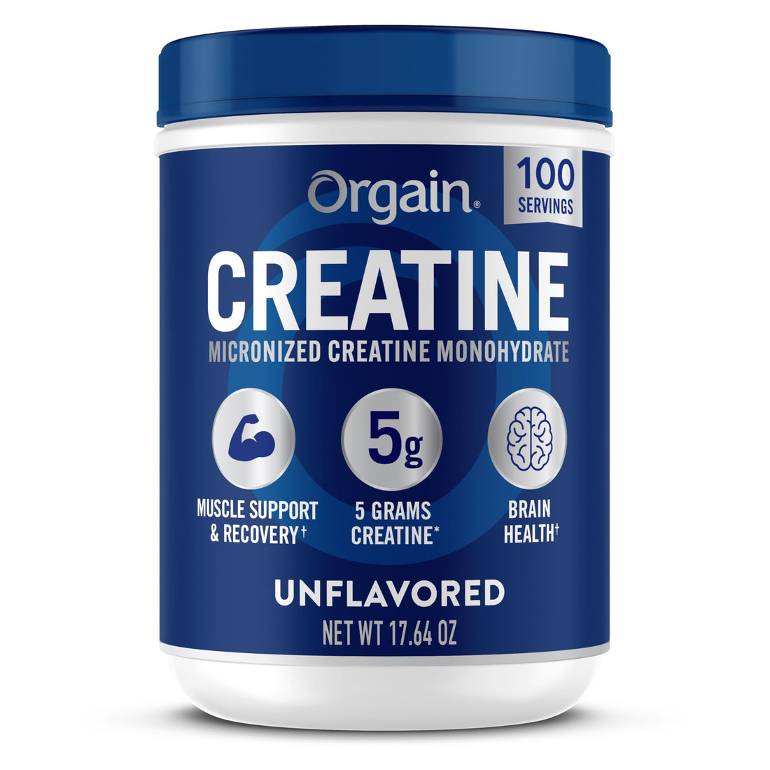 Orgain Creatine Monohydrate Micronized Powder, 100 Servings, Unflavored, Supports Muscle Growth, Post Workout Recovery and Brain Health, No Artificial Additives, for Men & Women, Vegan Orgain buy supplements canada